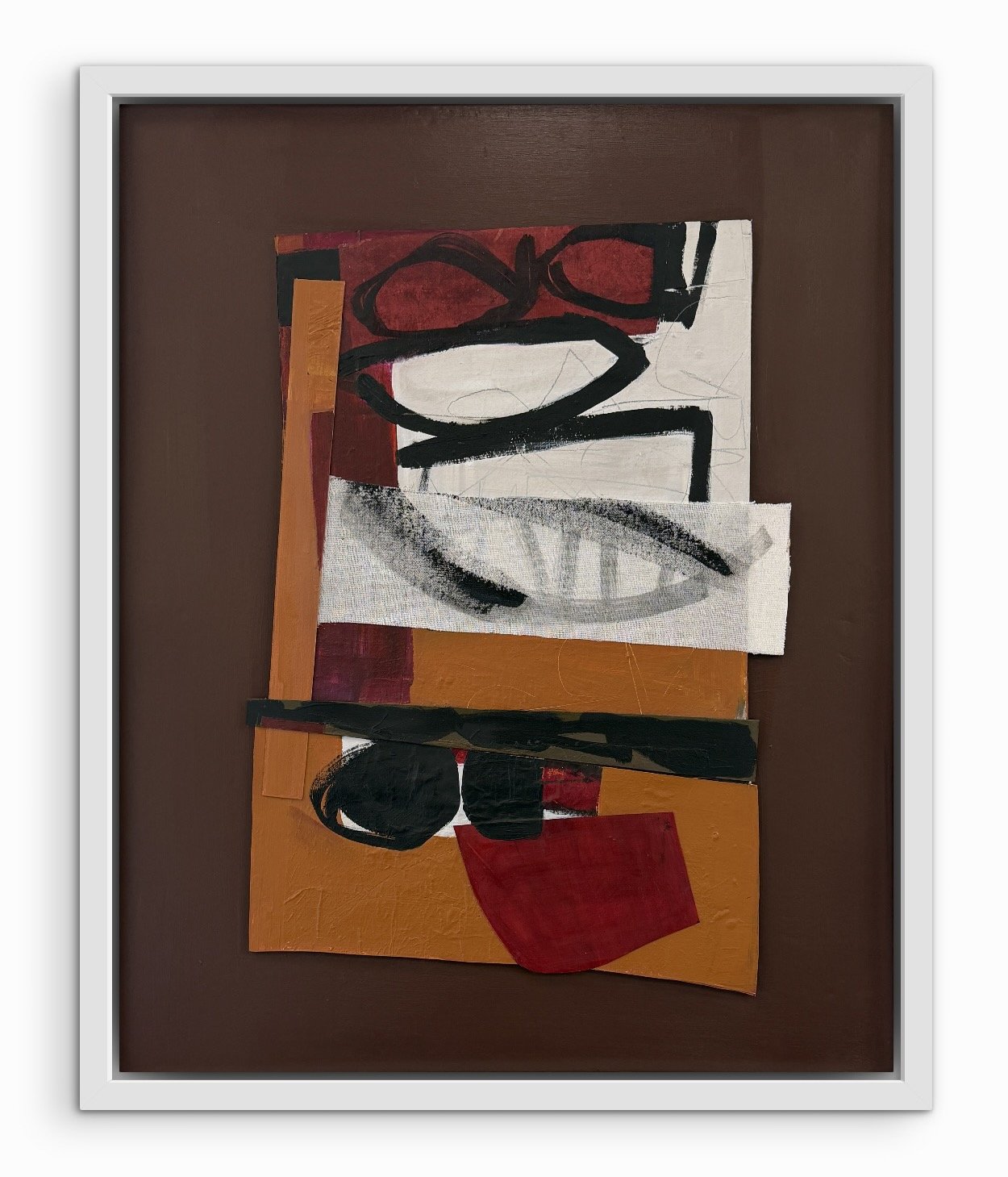  Wabi Sabi Conversations 1 | 28x25 Framed | Mixed Media | Next Shown in Situ