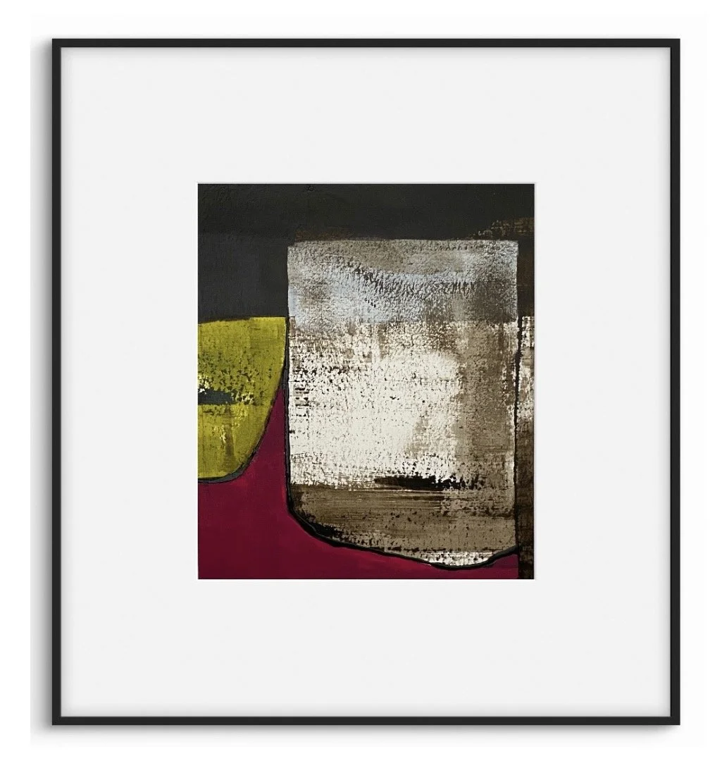 Vessels 1 | 10x8.5 | Acrylic on Paper|  Shown Framed