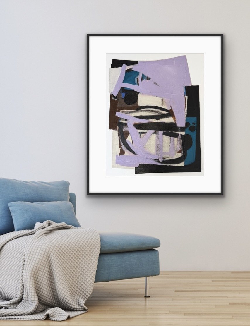 Disparate Connections Shown in Situ | 28x34 | Mixed Media on Paper