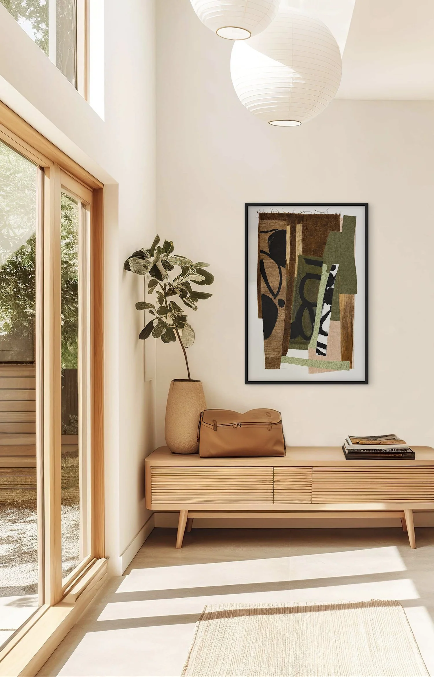 Memories of Marks and Symbols 20 Shown in Situ  | Mixed Media Assemblage | 43x29