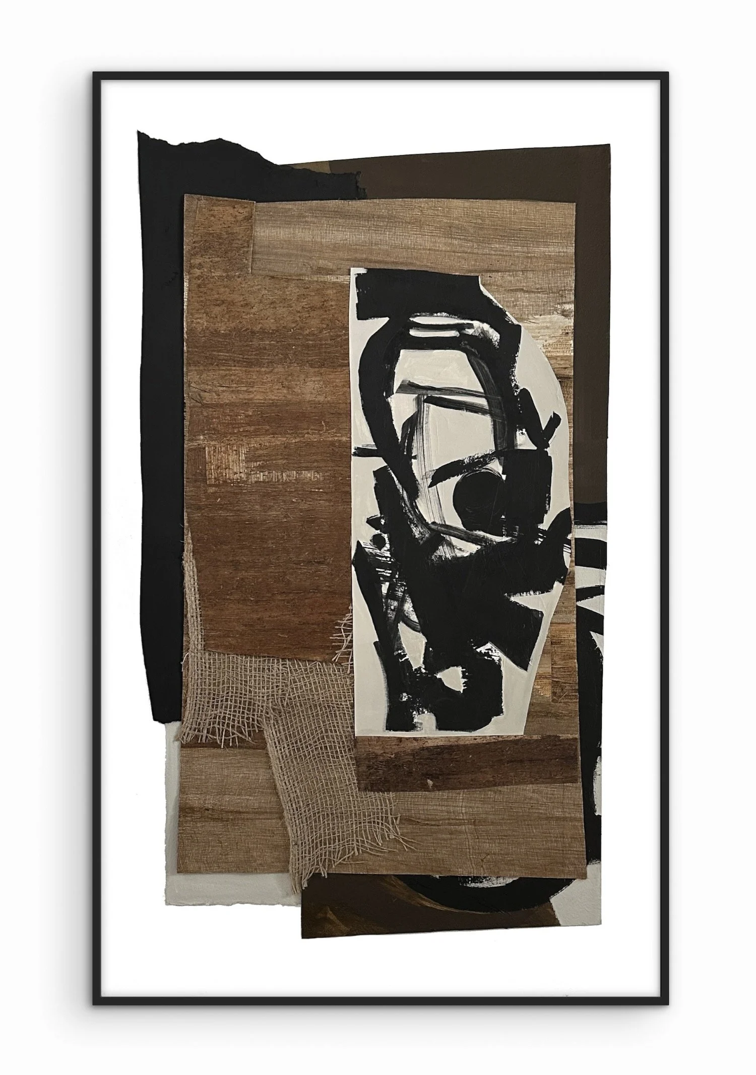 Memories of Marks and Symbols 17 | Mixed Media on Paper  |  36x22 Framed