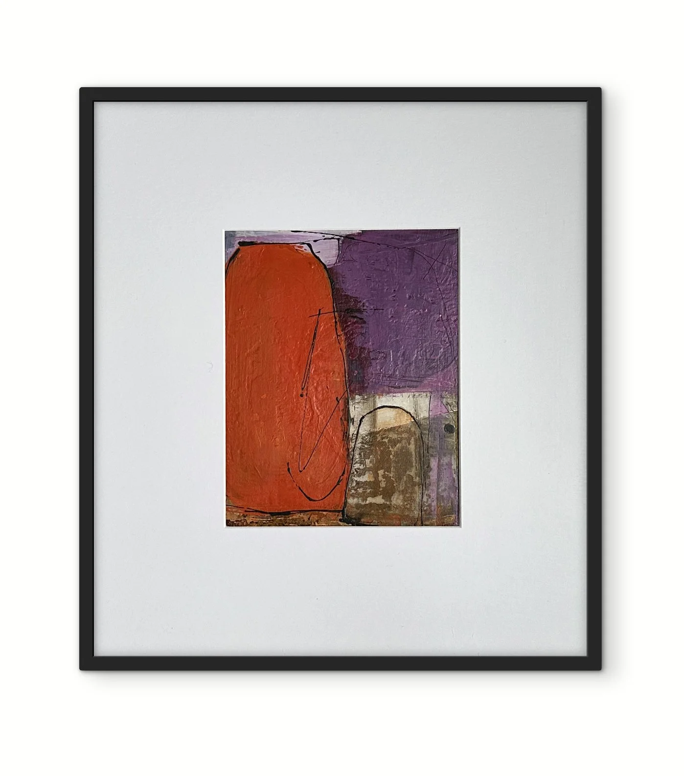 The Ties that Bind | 10x8.5 | Acrylic, Oil Stick and Ink on Panel | SOLD