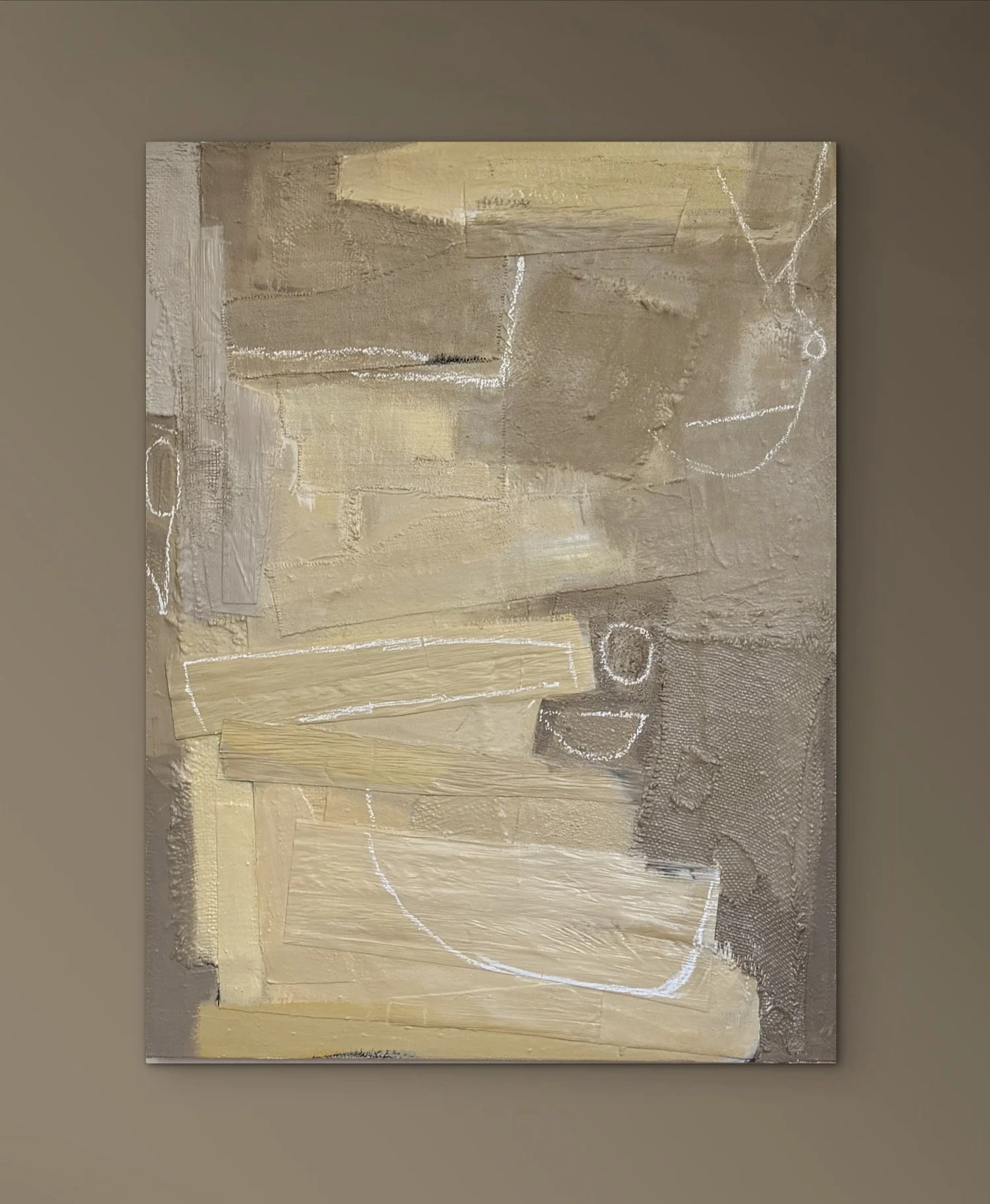 Quiet Leo #2  | Mixed Media on Canvas | 48x36 | Next Shown in Situ
