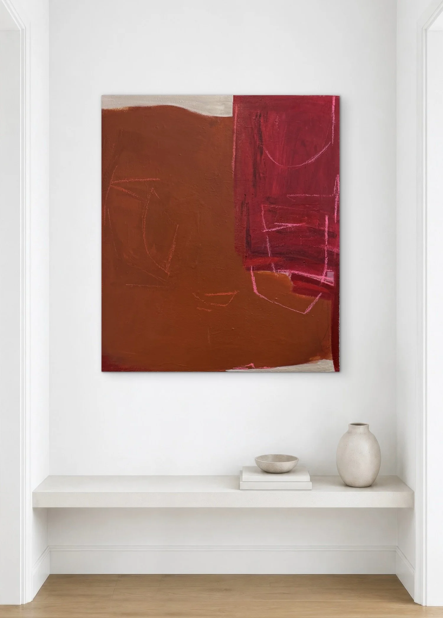 Memories of Marks and Symbols 18 Shown in Situ | Mixed Media | 40x35.5