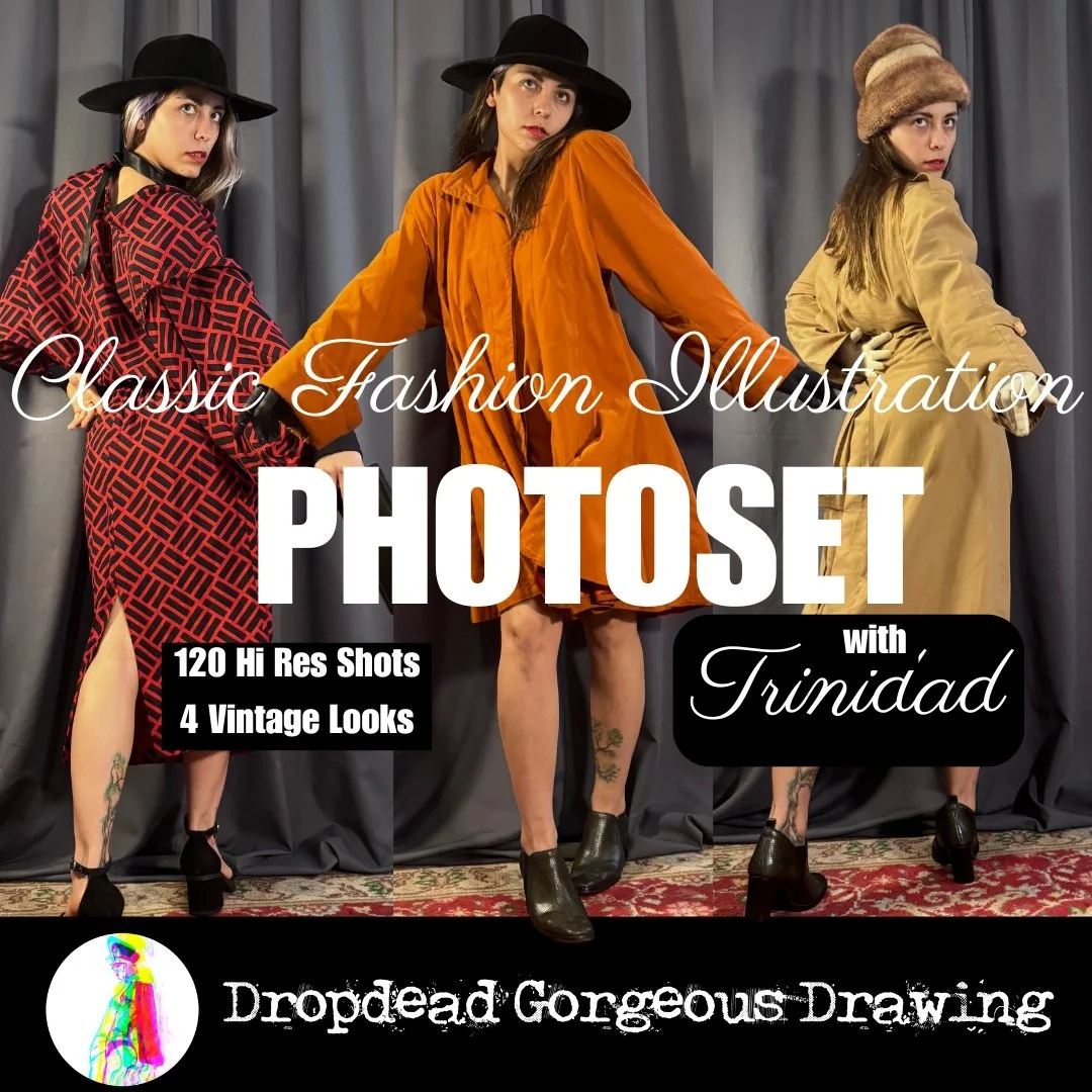 CLASSIC FASHION ILLUSTRATION PHOTOSET - TRINIDAD