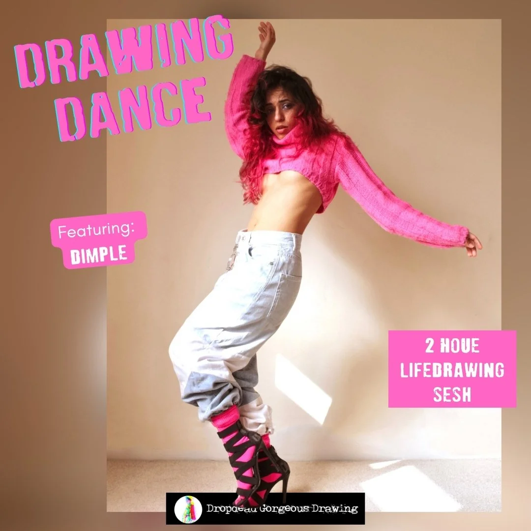 DRAWING DANCE - ONLINE FASHION LIFE-DRAWING WITH DIMPLE
