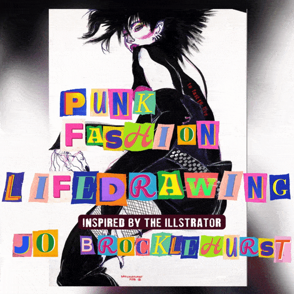 JO BROCKLEHURST INSPIRED PUNK FASHION LIFEDRAWING
