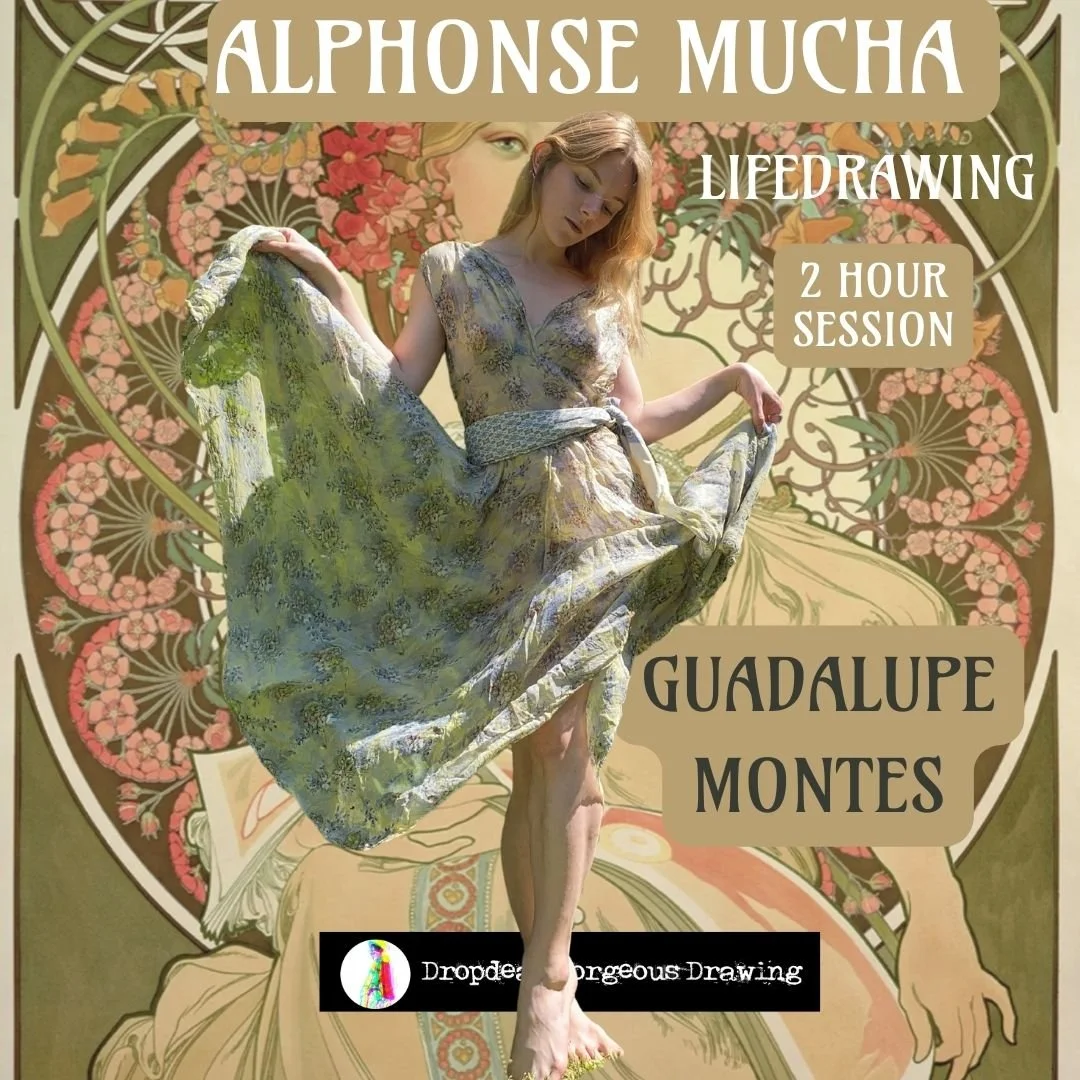 ALPHONES MUCHA - LIFEDRAWING With GUADALUPE