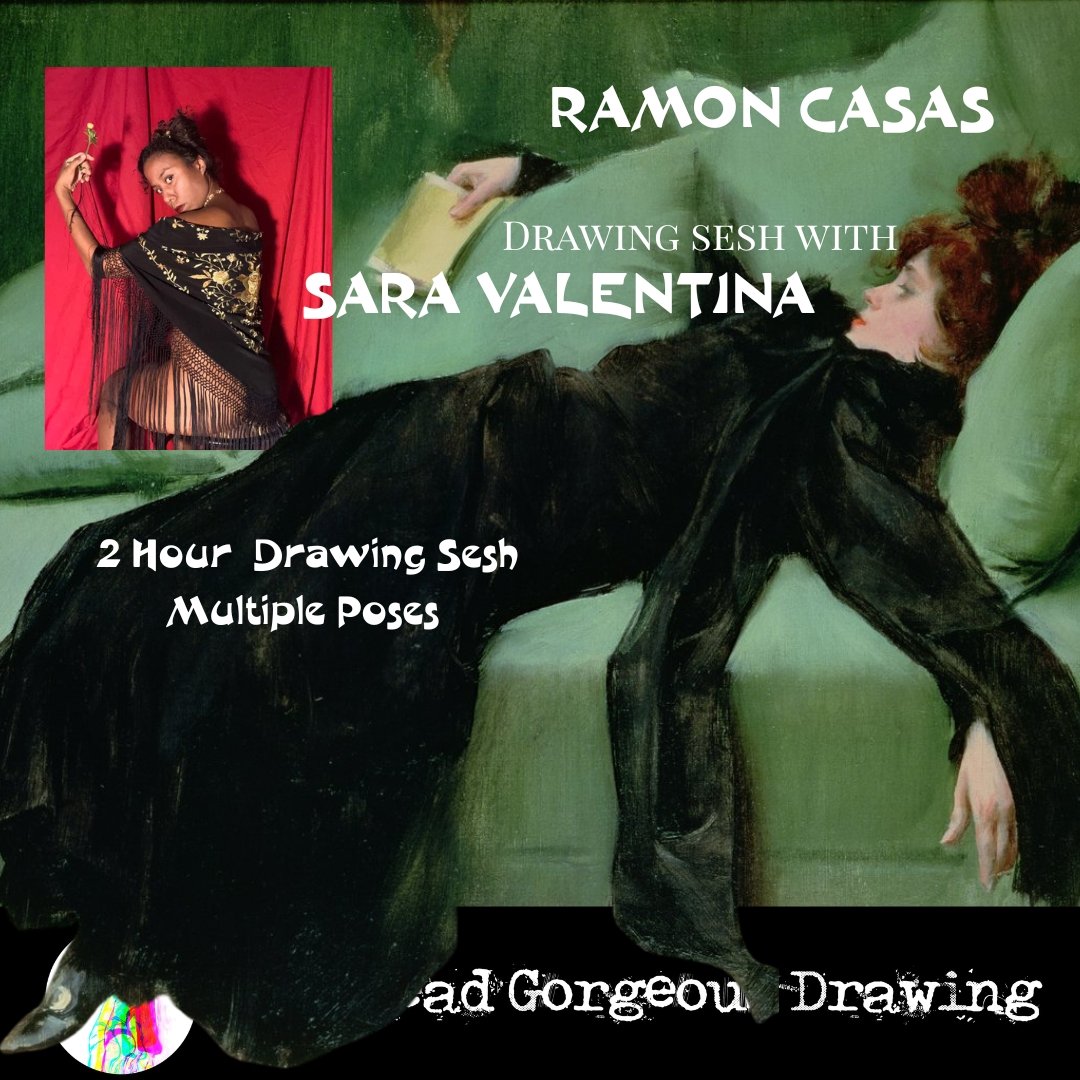 RAMON CASAS Drawing Sesh With SARA VALENTINA
