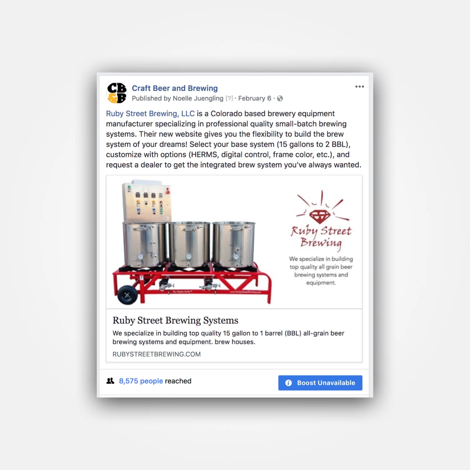 Sponsored Social Post