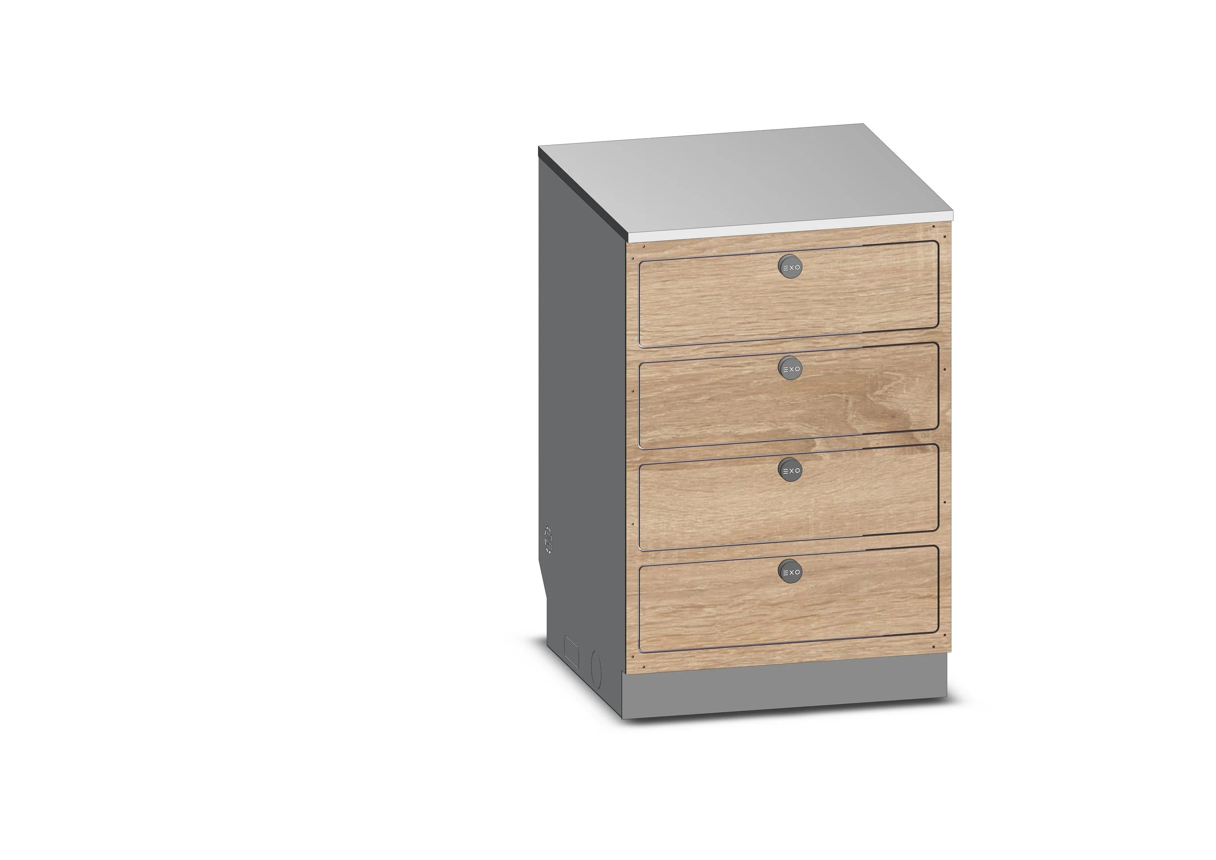 EXOmobil XL_600_4_Schubladen_Eiche Sonoma_AP_weiß.JPG