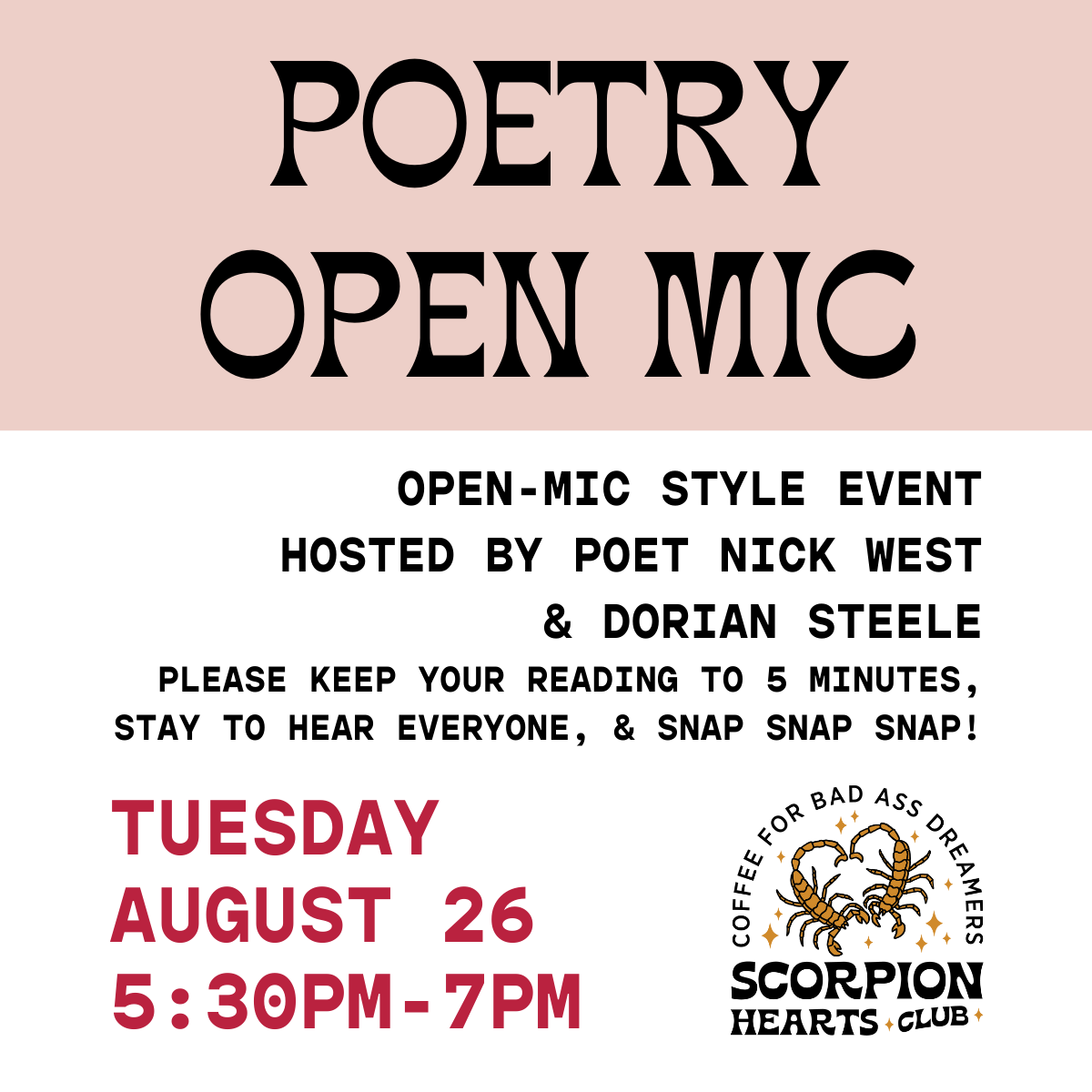 Poetry Open Mic