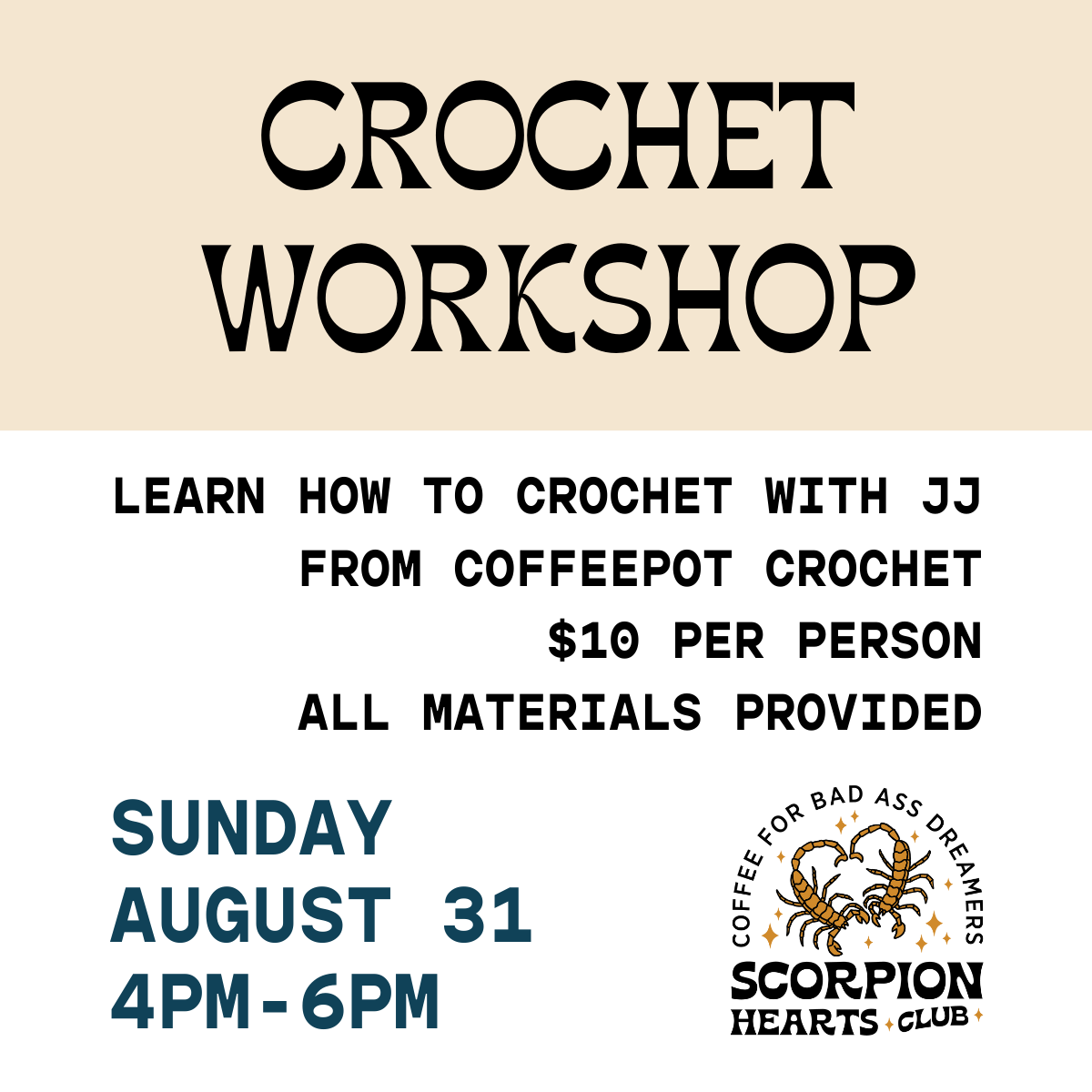 Crochet 101 Workshop