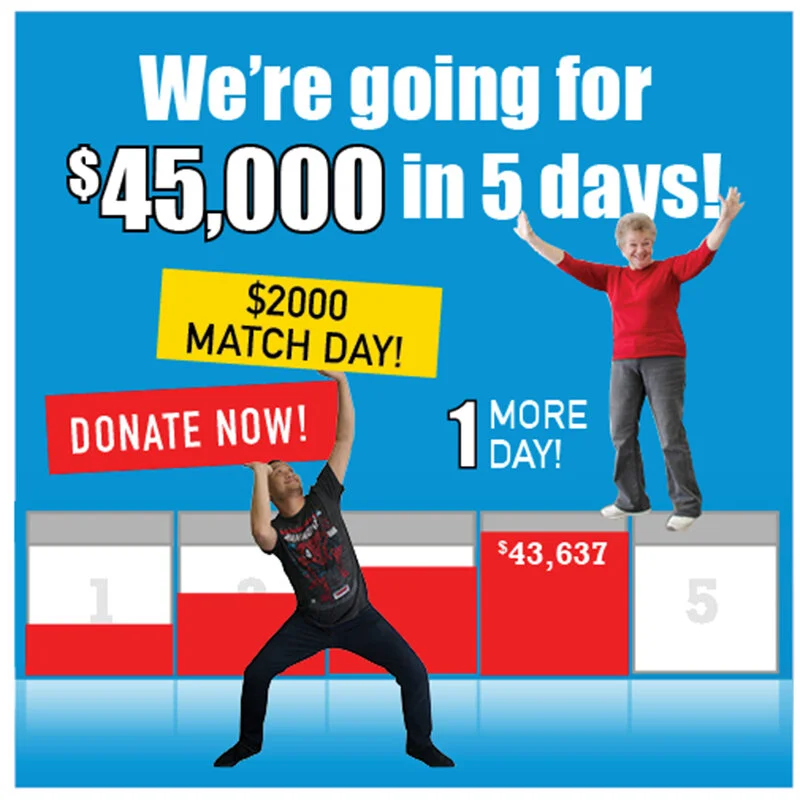 Our goal: $45K in 5 days!