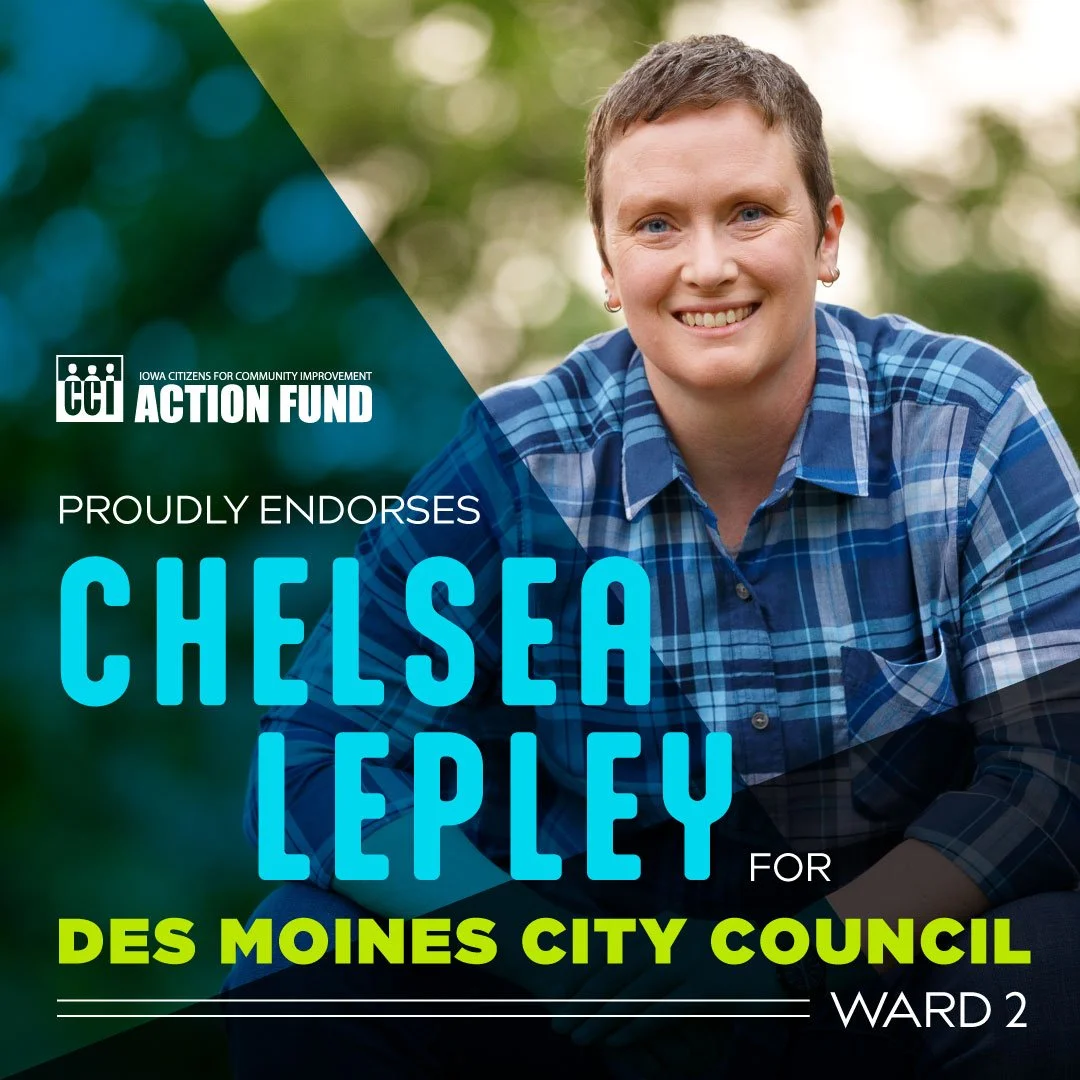 CCI Action endorses Chelsea Lepley for DSM!
