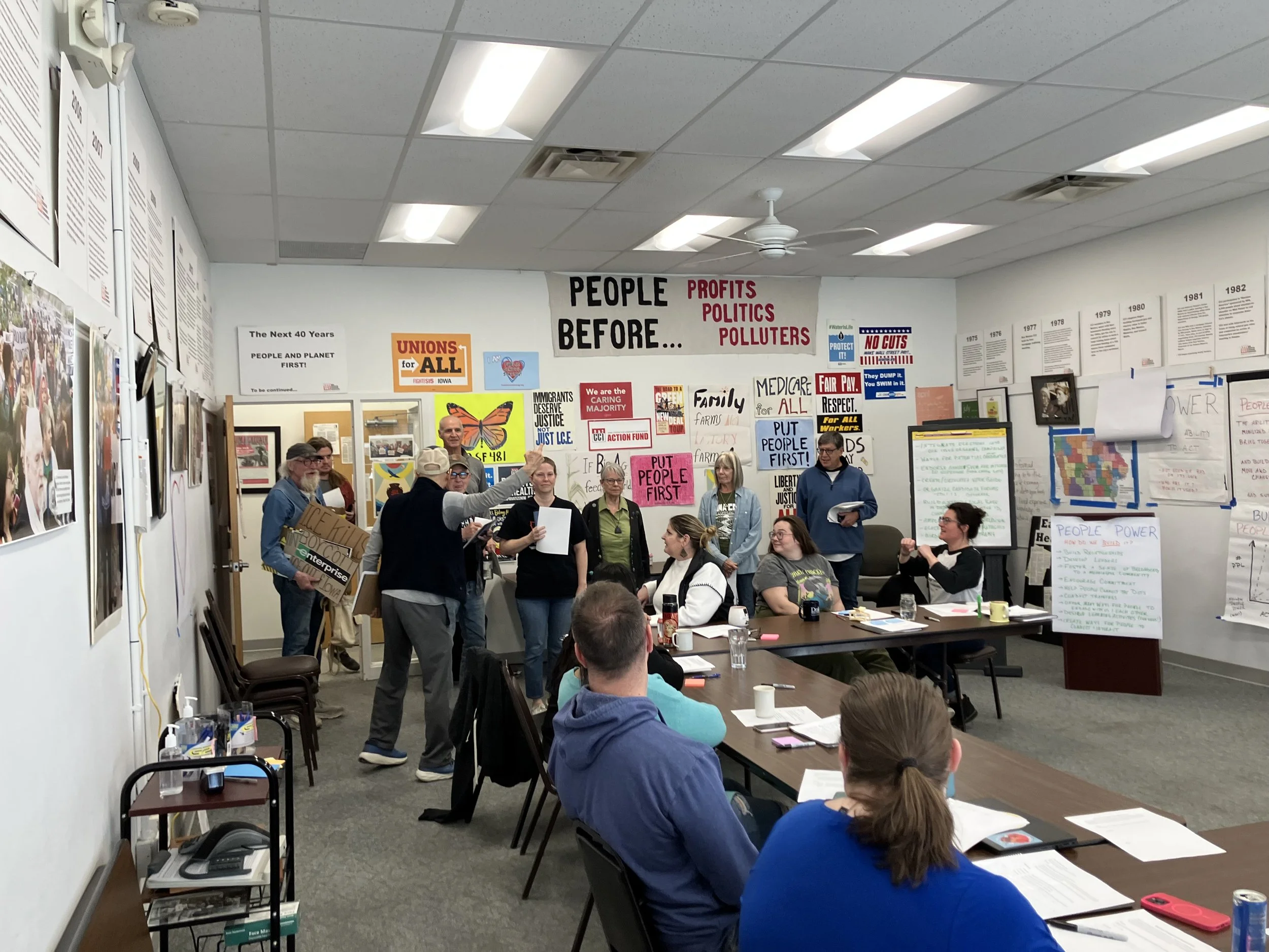 This week in Iowa organizing…