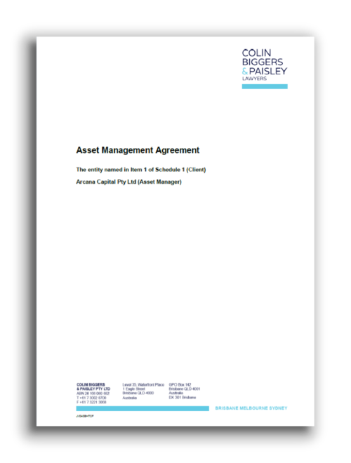 Asset Management Agreement (AMA)
