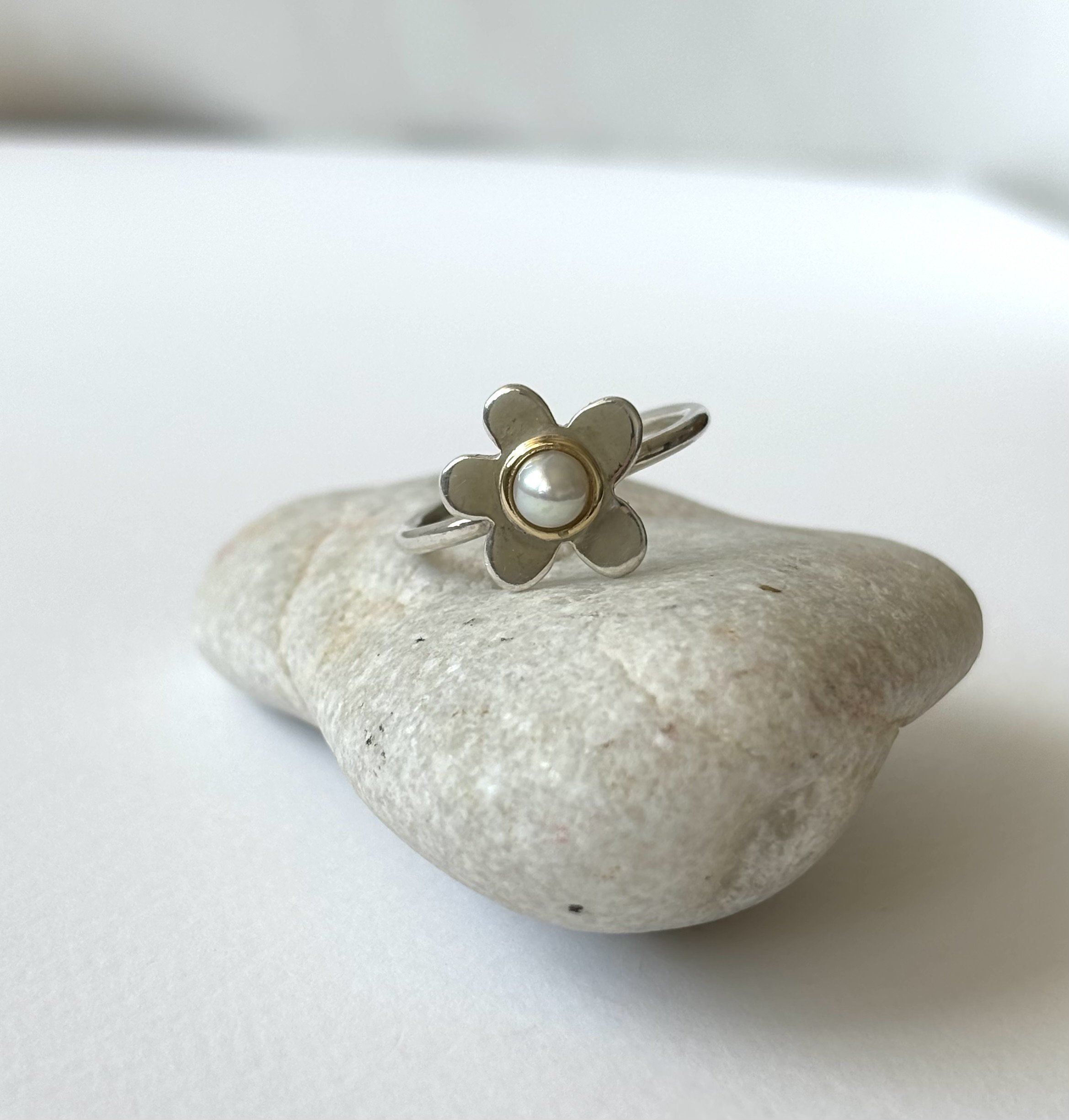 Bague Marguerite perle