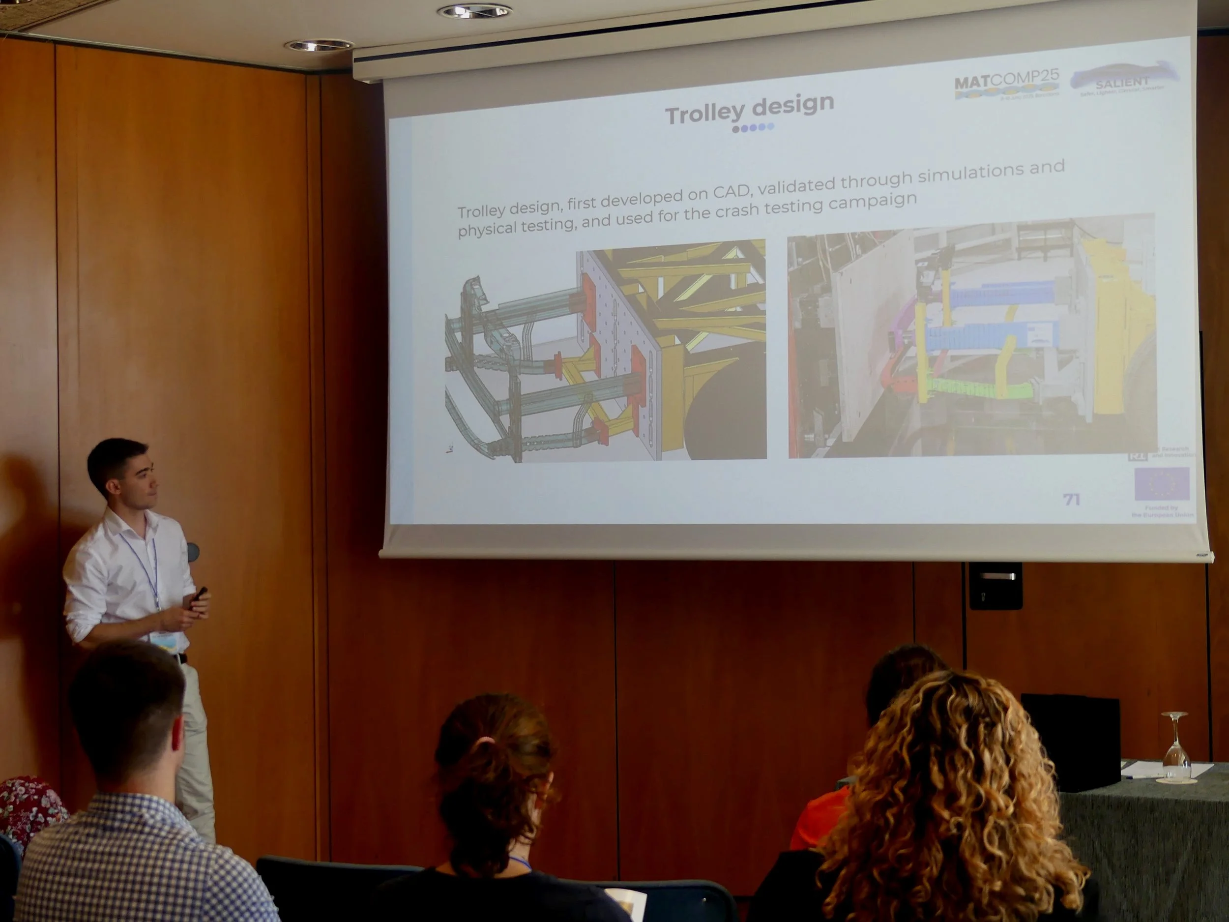 Victor Garcia Santamaria showcasing the standardisation activities from Applus+IDIADA.