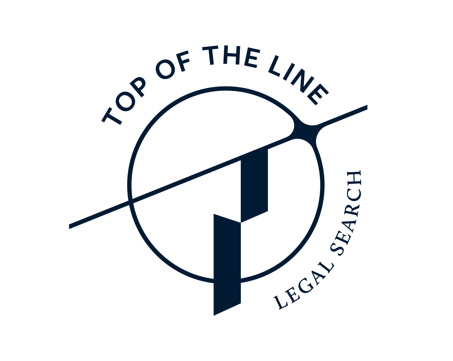 A logo for Top of the Line Legal Search