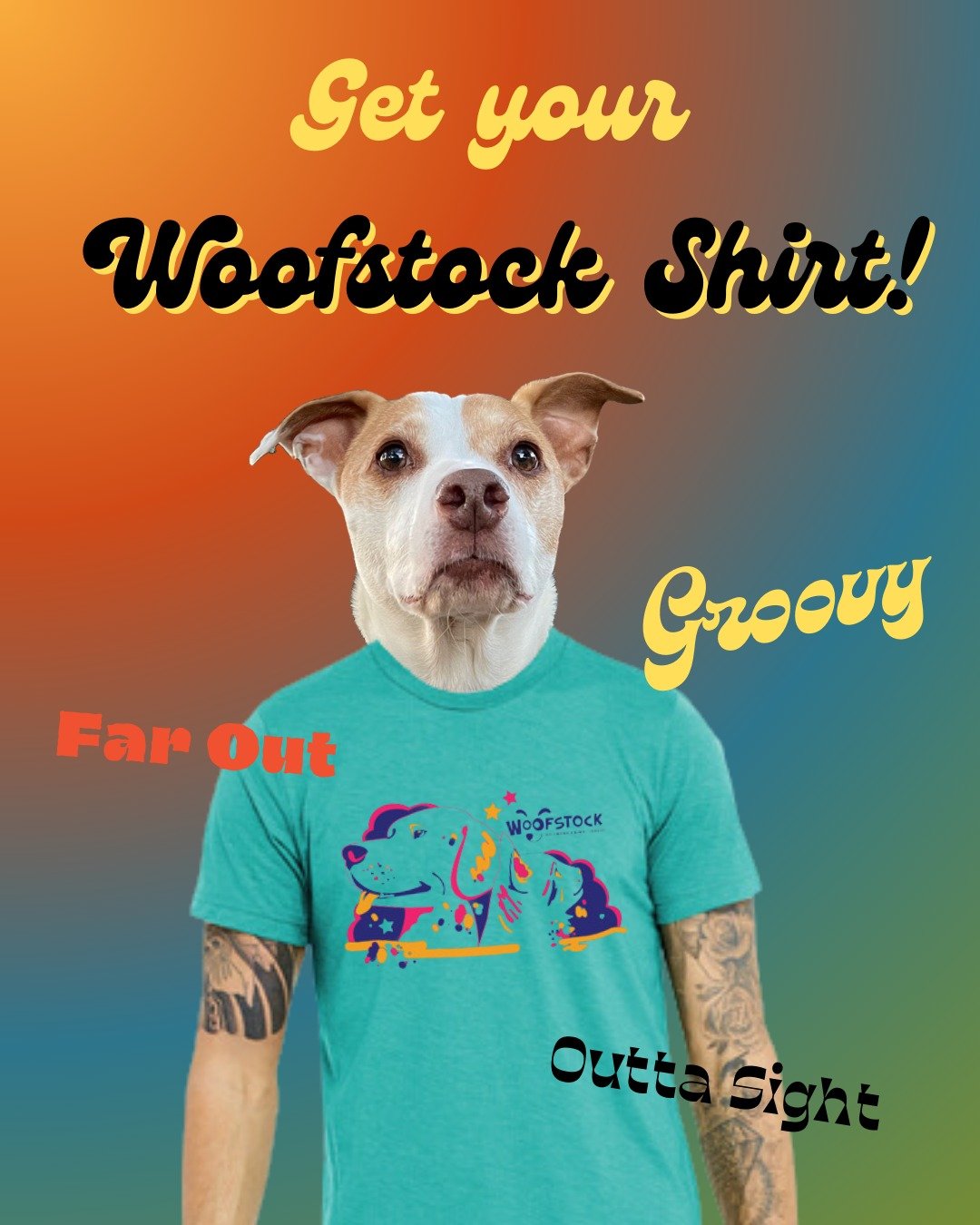 Get ready to groove with the coolest threads at Woofstock 2024! Don&rsquo;t miss out on this year&rsquo;s exclusive Woofstock t-shirts, designed by our friends at @punchrva  and brought to life by the awesome team at @actiontshirts. Whether you&rsquo