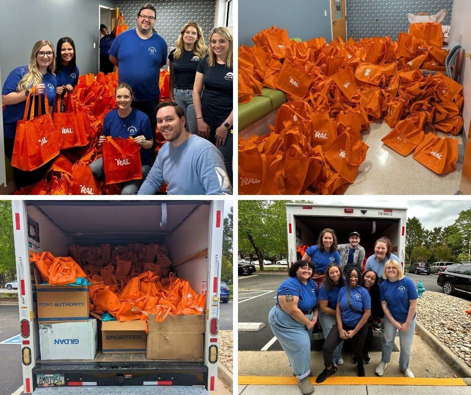 While yesterday's volunteer group from @apexsystems helped us to stuff an entire room full of Woofstock swag bags, today's group helped us to add a few final items and load up a whole Uhaul with Woofstock supplies...and that room's swag bags. We prom