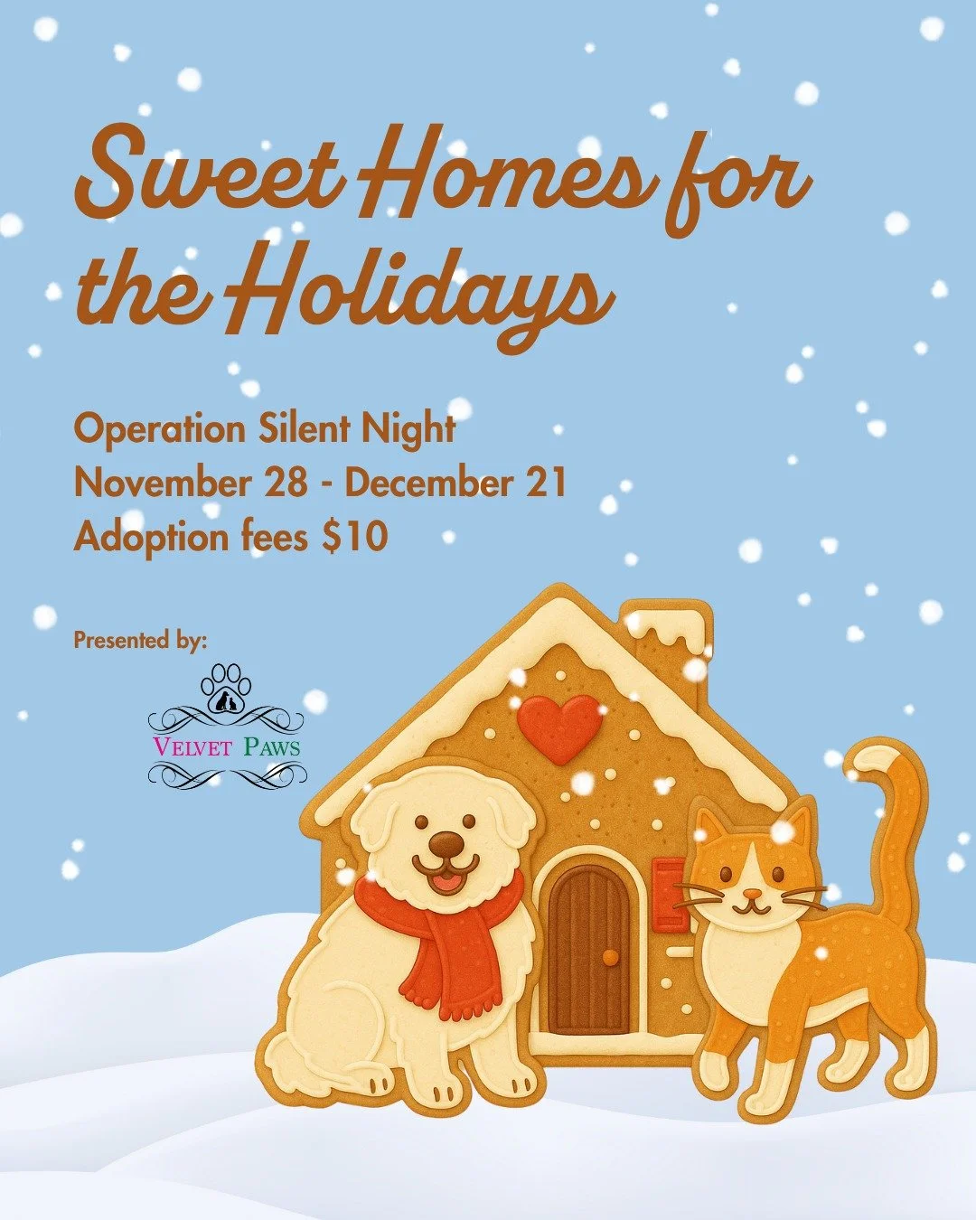 It&rsquo;s almost time for Operation Silent Night, RAL&rsquo;s signature adoption event where every pet gets a chance to head into the season with comfort, care, and a loving home.

🐾 Adoption fees are just $10
⏰ Extended hours all event long
📅 Nov