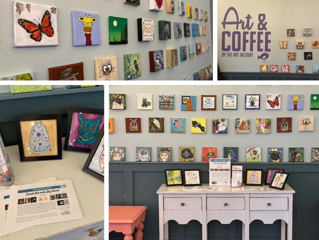 🎨 Small Art. Big Heart. 🧡

If you love discovering local art and supporting animals at the same time, this one&rsquo;s for you.

Through February 28, you can get an in-person preview of our Small Art with Big Heart pieces at @artfactoryrva
in Midlo