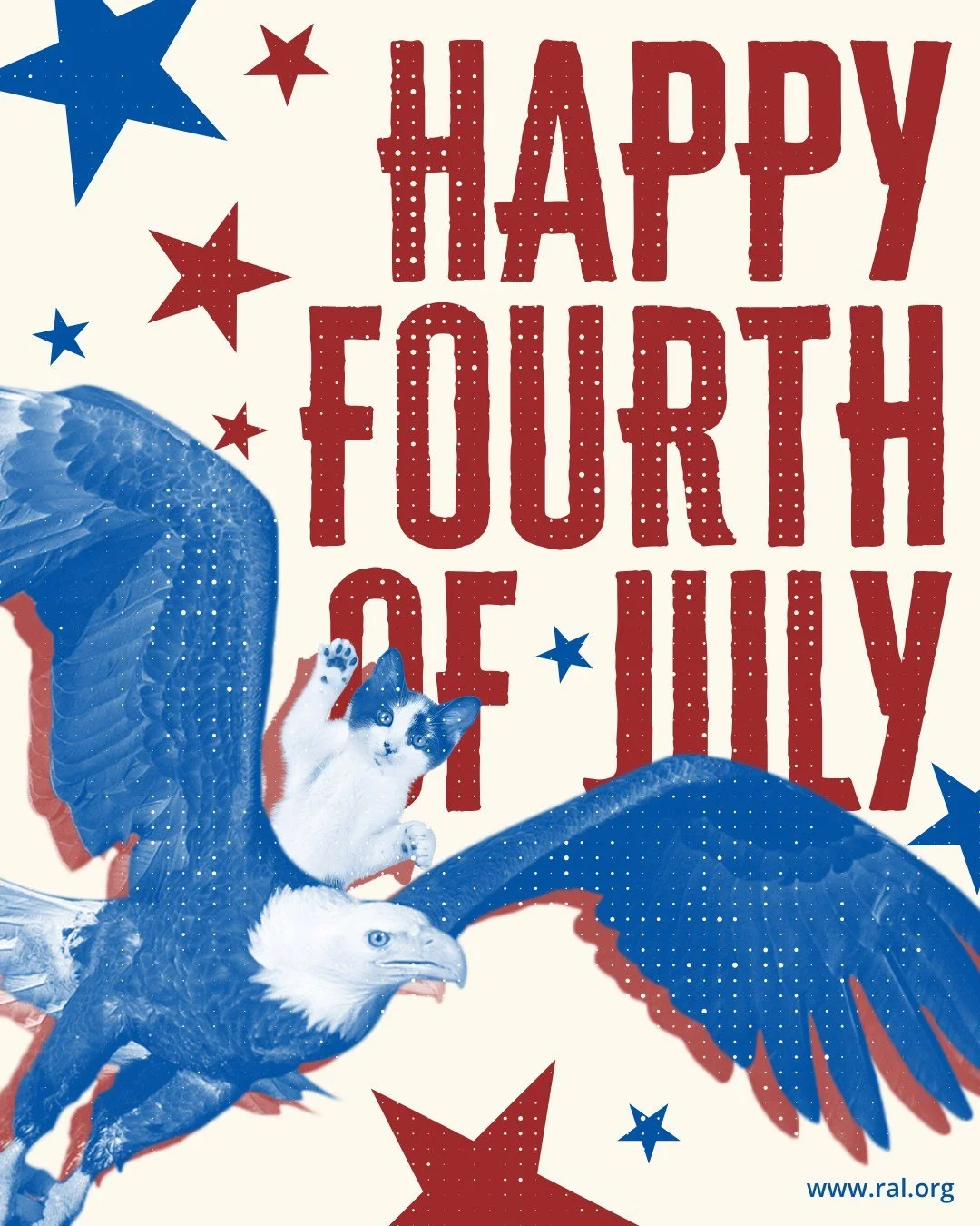 Happy Fourth of July from all of us at RAL! 🎆

Our shelter and clinic are closed today, but we're sending all the love to you and your pets. Fireworks are scary for a lot of animals, so keep them indoors, check those ID tags and microchips, and give