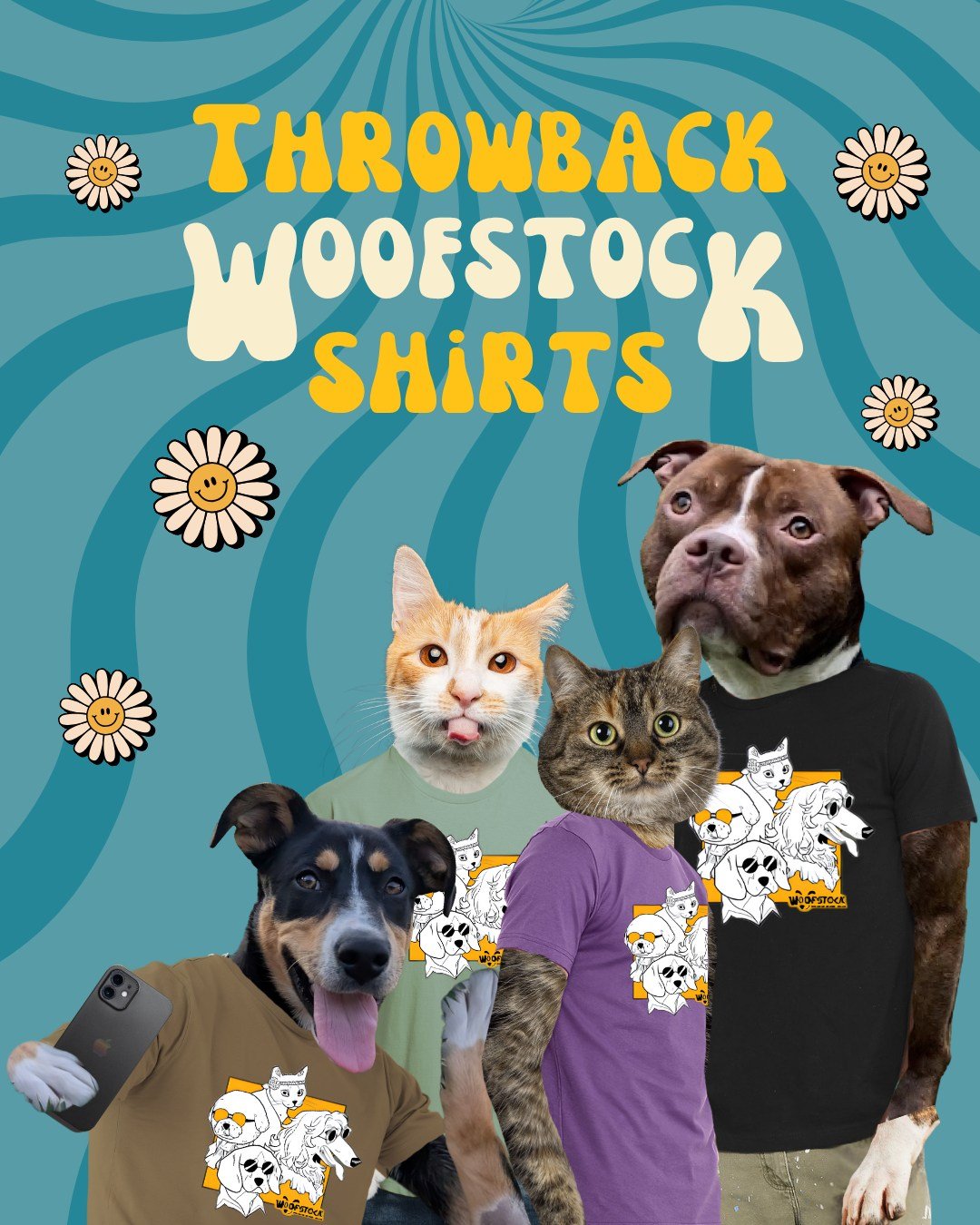 As we gear up for Woofstock on September 26th, we thought that it would be fun to bring back one of our favorite Woofstock shirts!

Visit our link in bio to get your throwback Woofstock tee!

We will only have these up for a limited time, so get your
