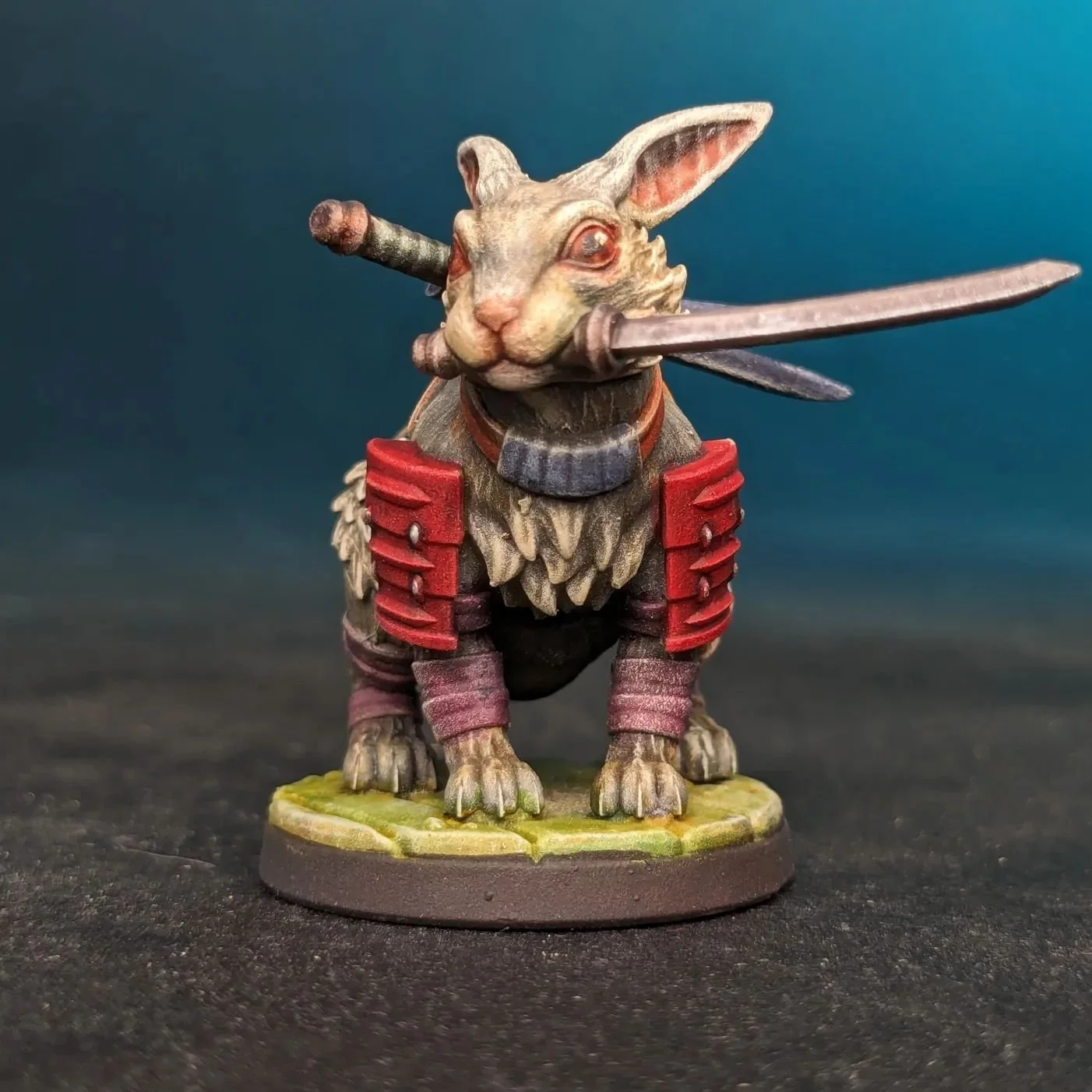 The most lethal bunny you've seen since the quest for the Grail! 
The Usagi Battle Bunny is ready to charge in with leporine swiftness! 
Another gold star model from the Creator Coalition January 2024 release!
Check out @bluewyvernmini @blackcrest