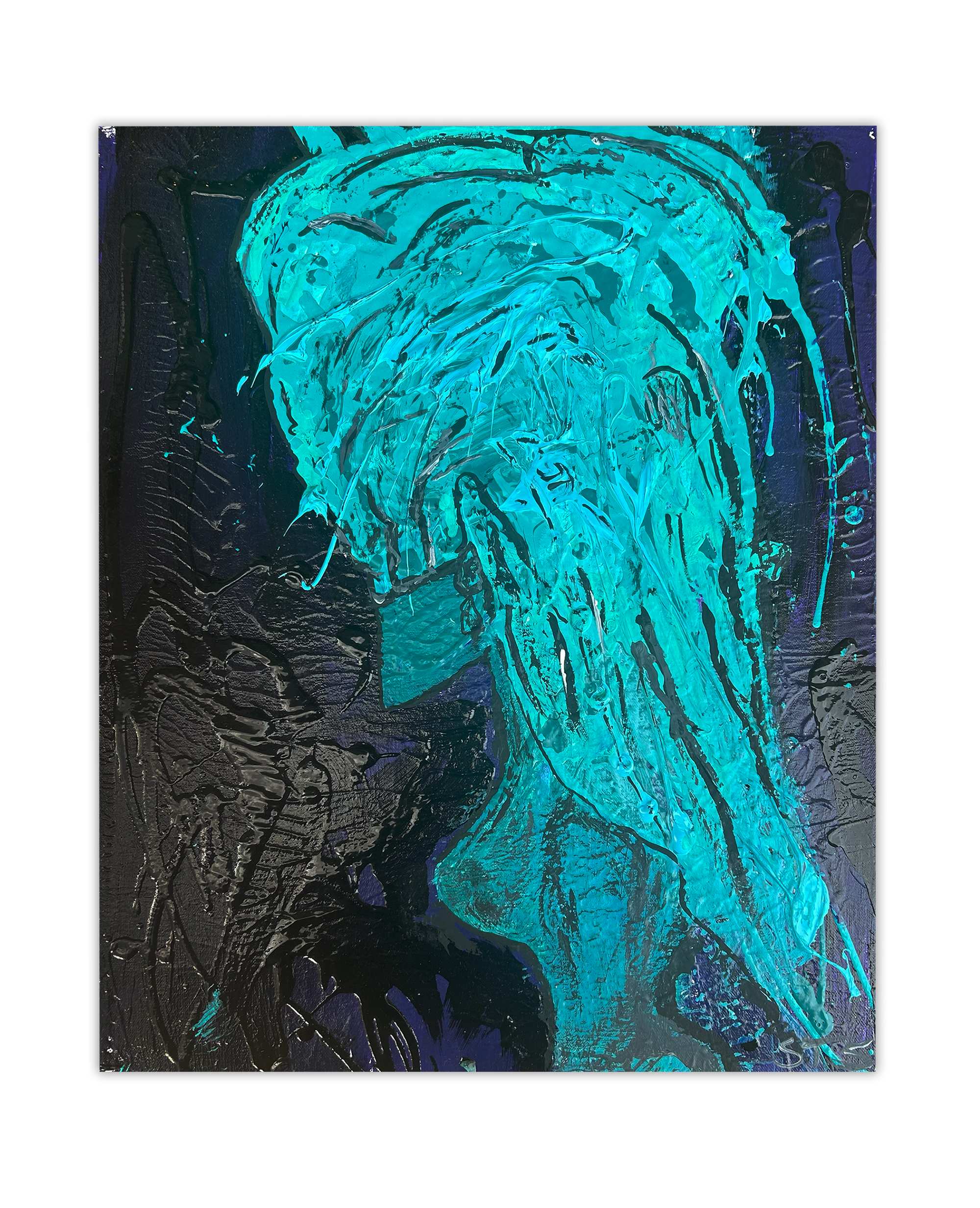  "Sunday Hero"
Acrylic Canvas Painting 
16" x 20" x 1"
c. 2026