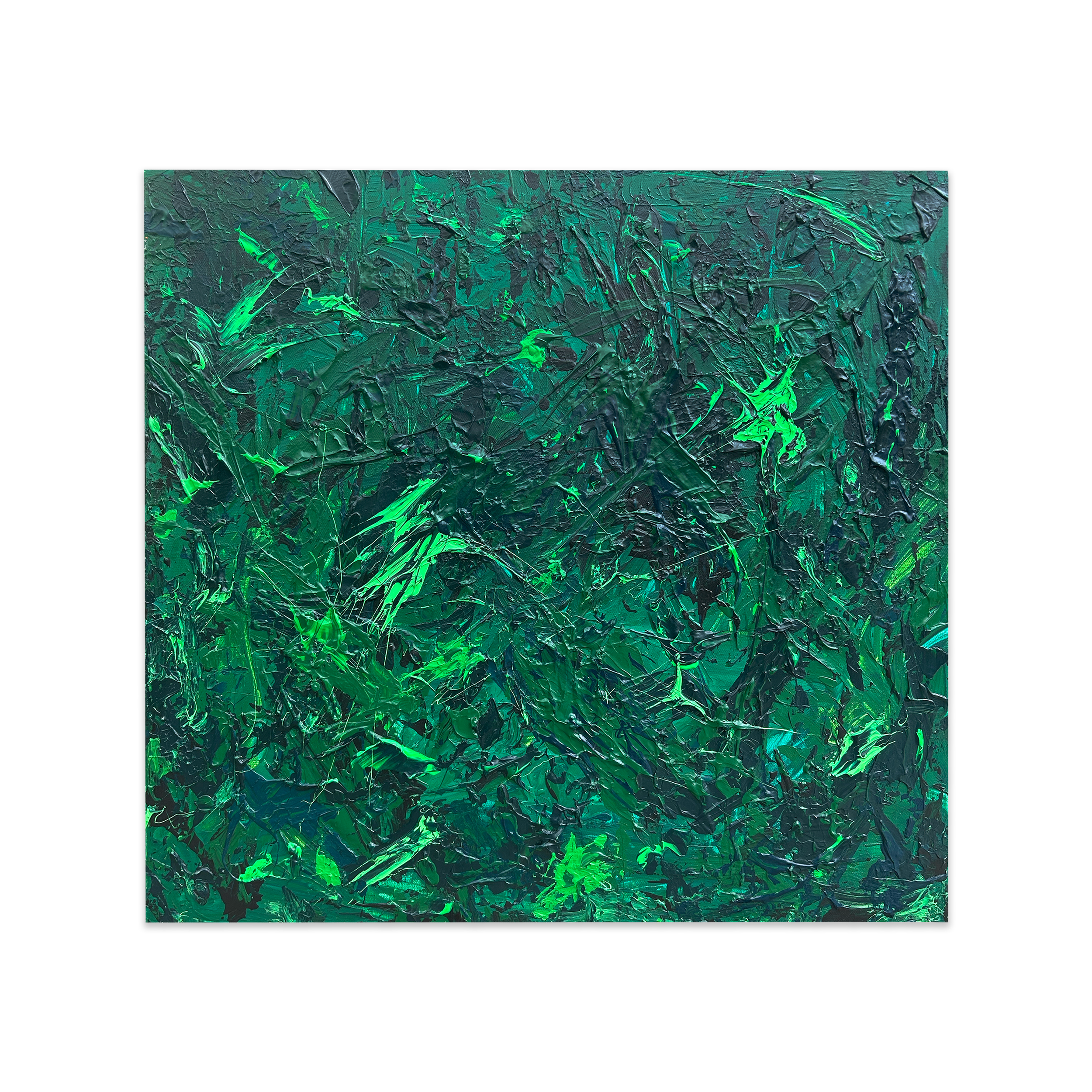 "Creature's Breath" 
Acrylic Canvas Painting 
35" x 35" x 1"
c. 2025