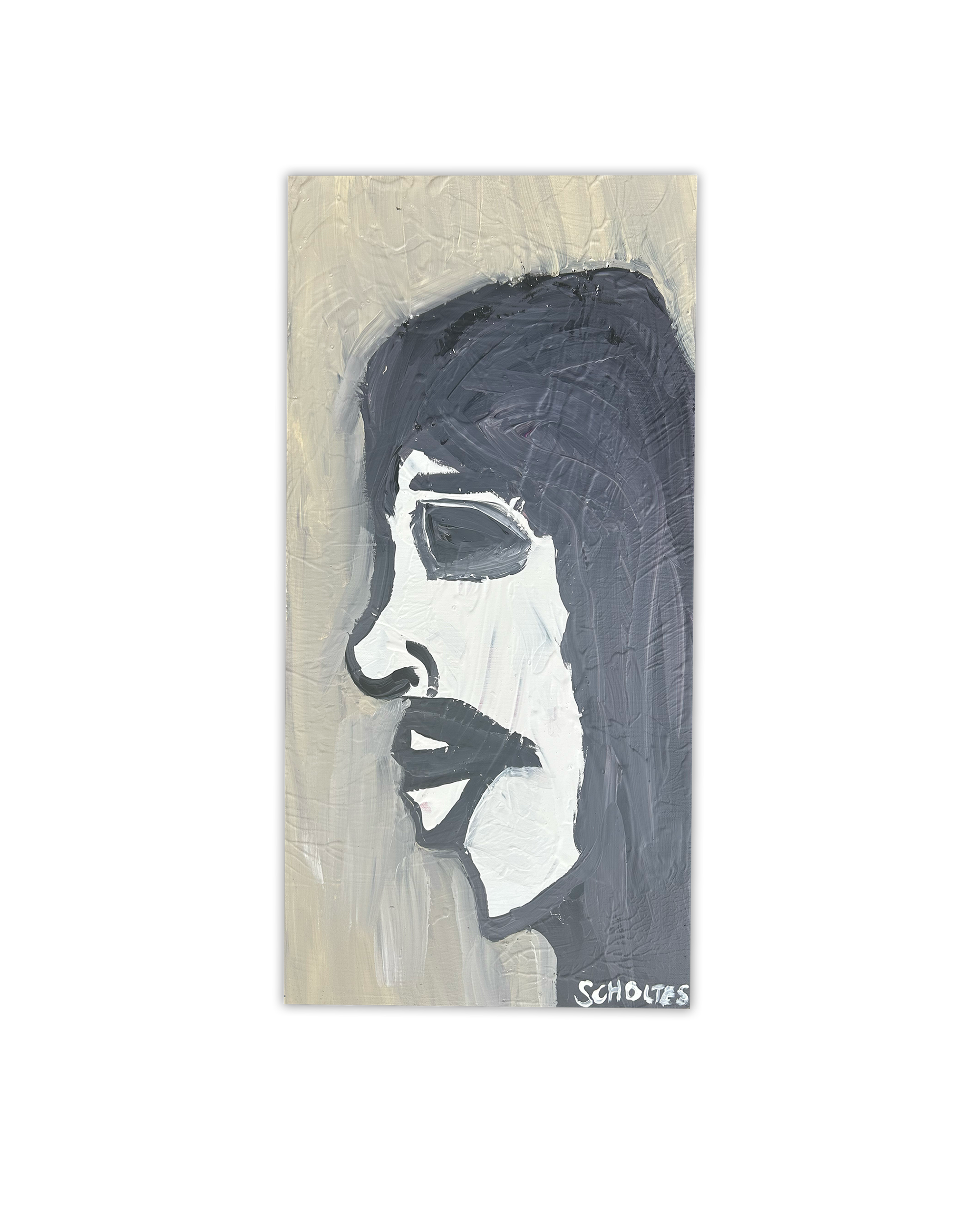  "Face Study"
Acrylic Canvas Painting 
12" x 24" x 1"
c. 2026