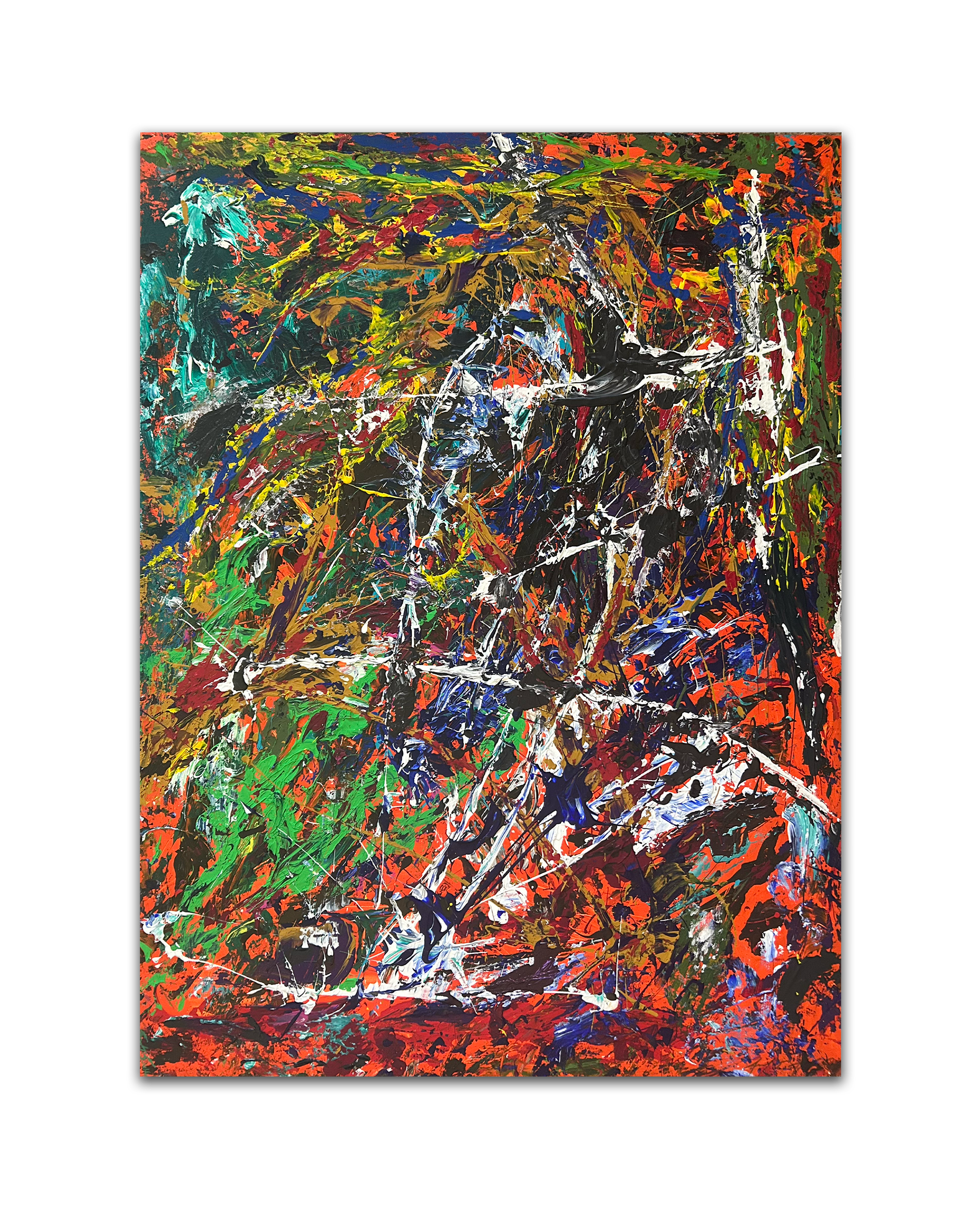 "Awakening" 
Acrylic Canvas Painting 
36" x 48" x 1.5"
c. 2025