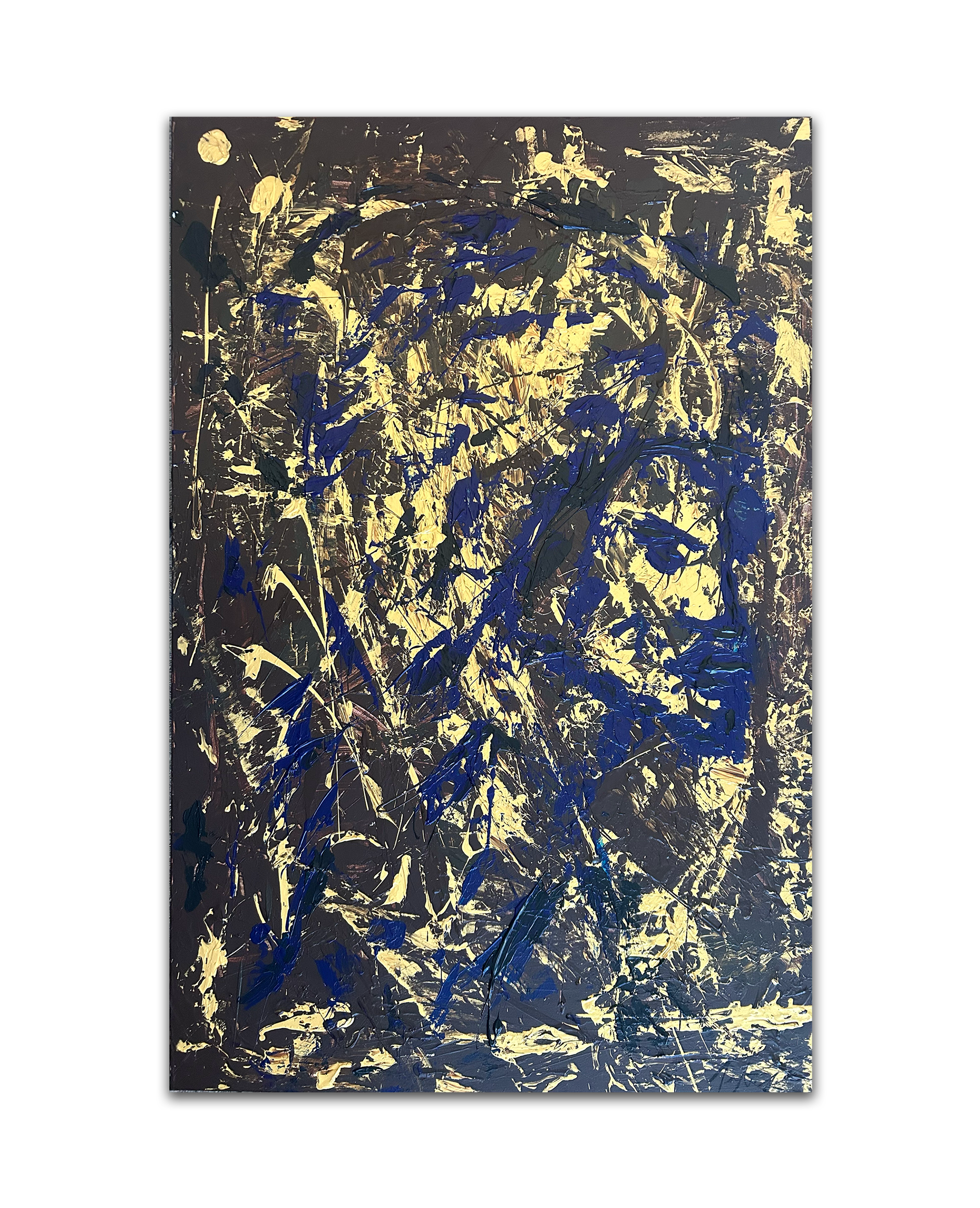 "A Distinct Smile" 
Acrylic Canvas Painting 
40" x 60" x 1"
c. 2025