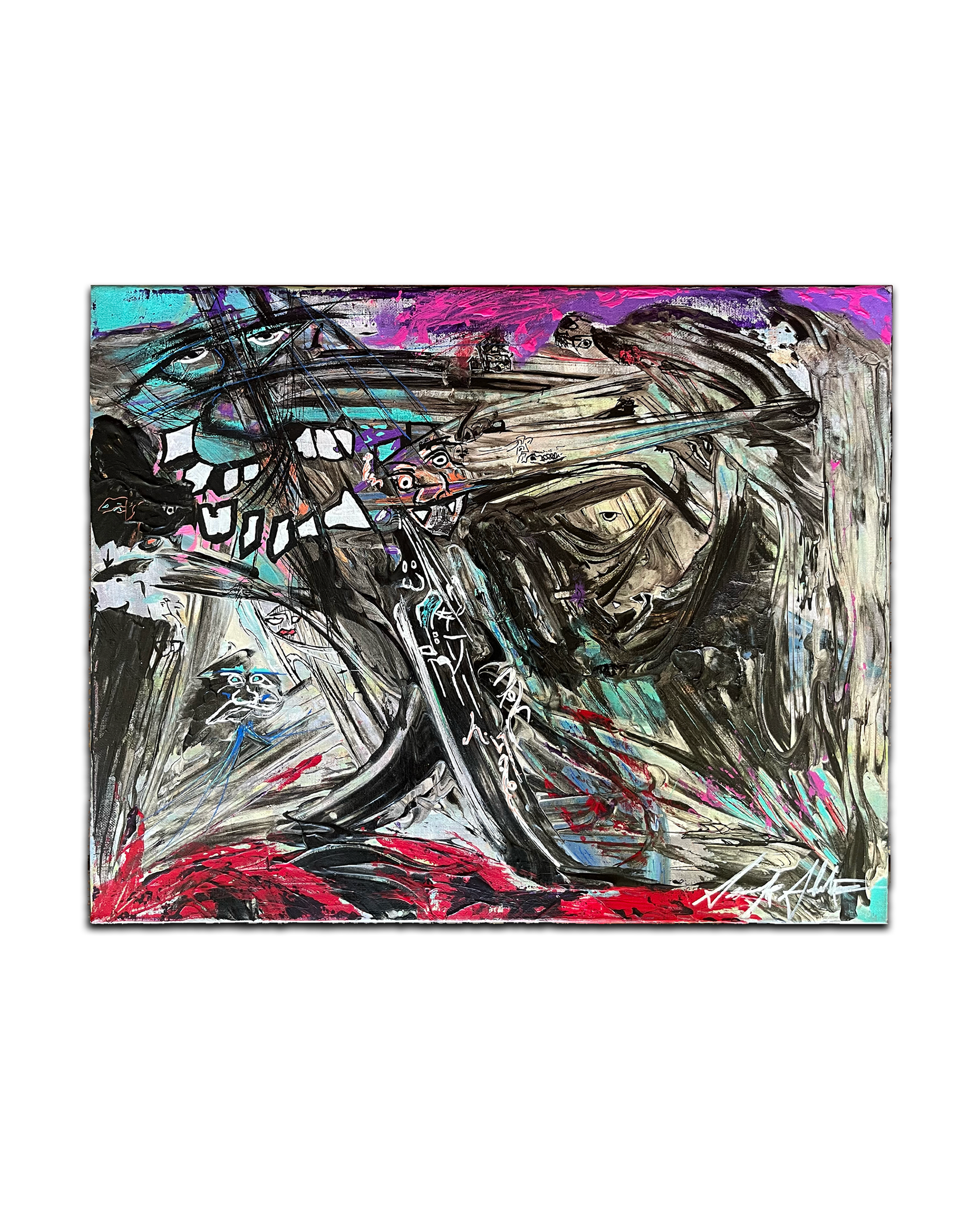  "Eye of the Vortex" 
Acrylic Canvas Painting 
20" x 16" 
c. 2024