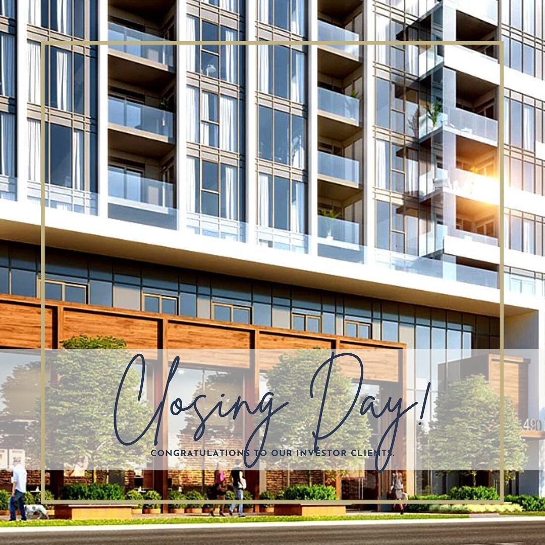 Closing Day! 🥳🏡 

semisonic needs to create a song called &ldquo;Closing Day&rdquo;. Consider this our official request! 😆

We are so happy for our client who recently closed on his brand new condo in Burlington, Ontario.

Our client purchased his