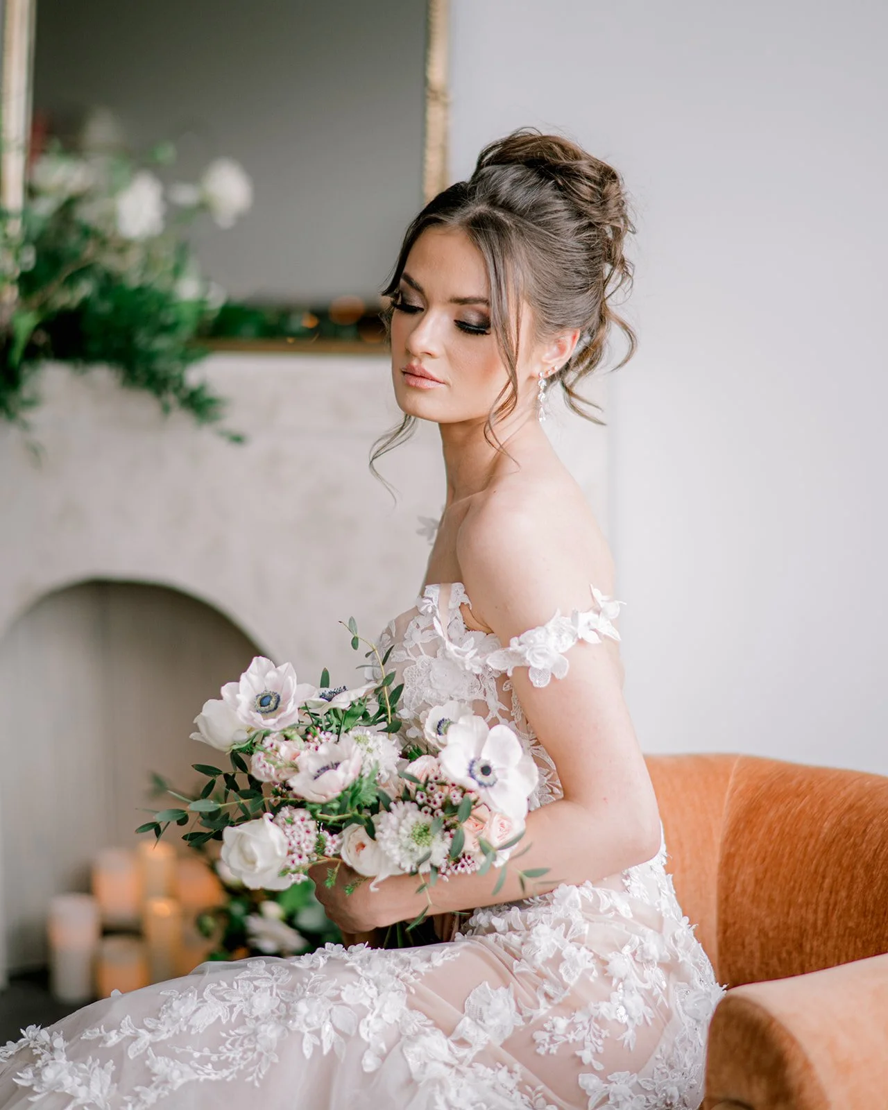 French twist bridal hairstyle- vancouver venue