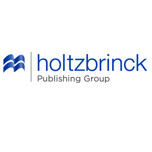 Logo der Holtzbrinck Publishing Group mit blauem, stilisiertem "M" und dem Schriftzug "holtzbrinck Publishing Group".