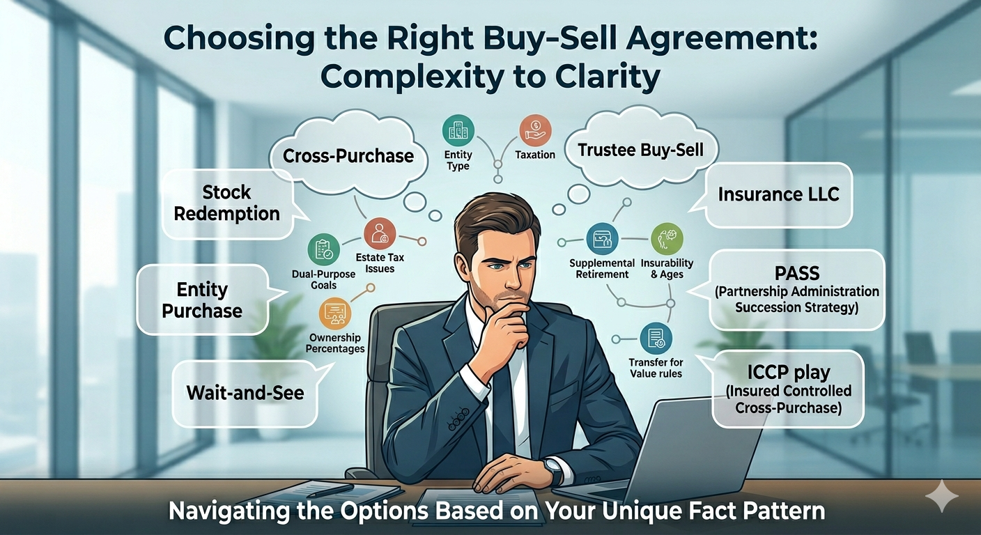 Choosing the right buy-sell funding option.