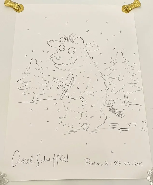 (SCHEFFLER, Axel.) Signed Original Drawing Of The Gruffalo’s Child.  ‍  ‍