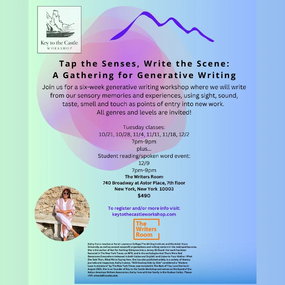 Tap the Senses, Write the Scene: A Gathering for Generative Writing