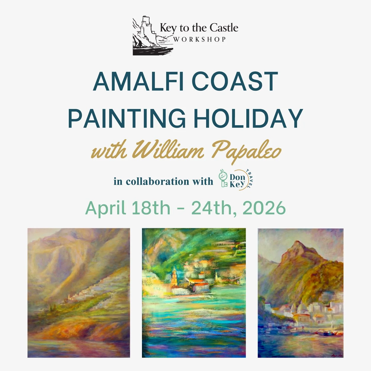 AMALFI COAST  PAINTING HOLIDAY  with William Papaleo