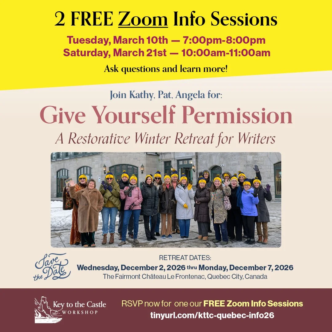 2 FREE Zoom Info Sessions on Tuesday, March 10th and Saturday, March 21st for Give Yourself Permission: A Restorative Winter Retreat for Writers