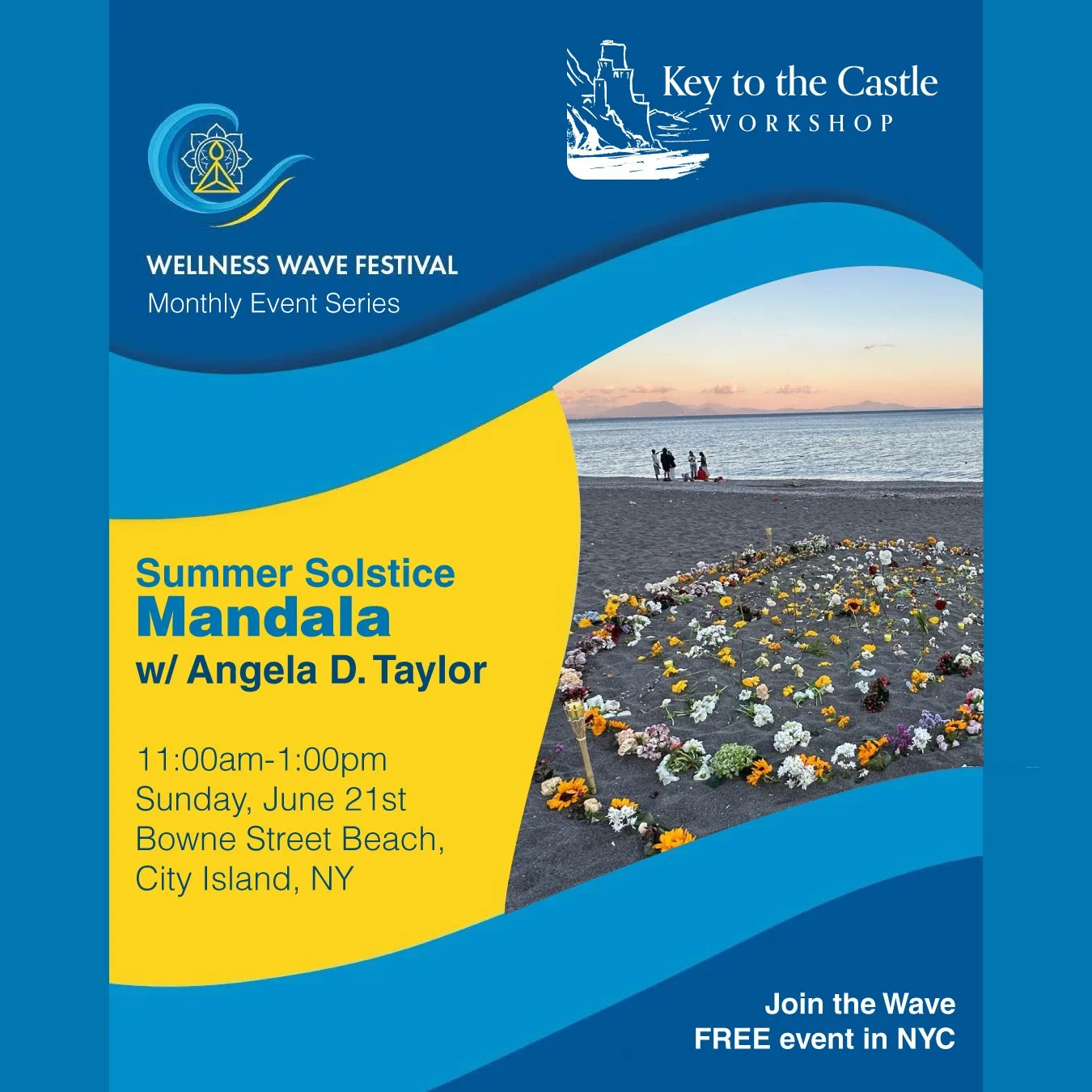Summer Solstice Mandala on the Beach