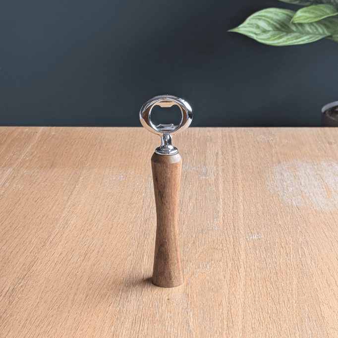 Walnut Wooden Bottle Opener - Handturned Handle