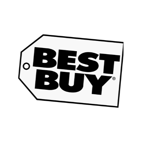 Best Buy logo on a black background.