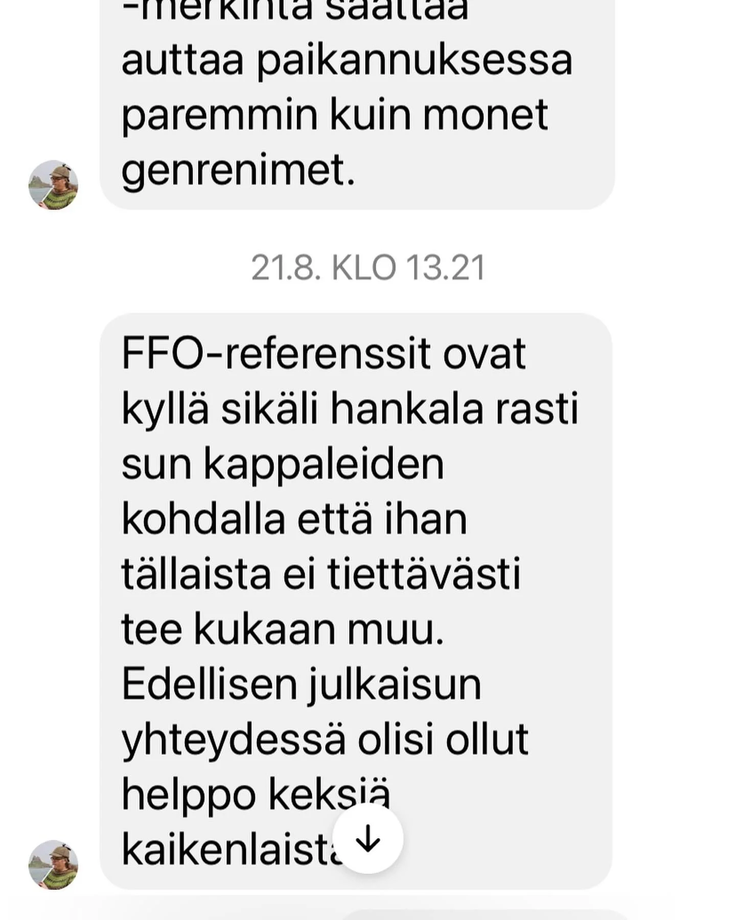 &rdquo;ihan t&auml;llaista ei tiett&auml;v&auml;sti tee kukaan muu&rdquo;
MIT&Auml; MIELT&Auml; OOT? Heit&auml; kommentteihin mit&auml; merkkaisit mun musan FFO-referensseihin?

#indie indeed! 
#jotainihanmuuta 
#omiapolkuja 
UUTTA ODOTELLESSA pist&a