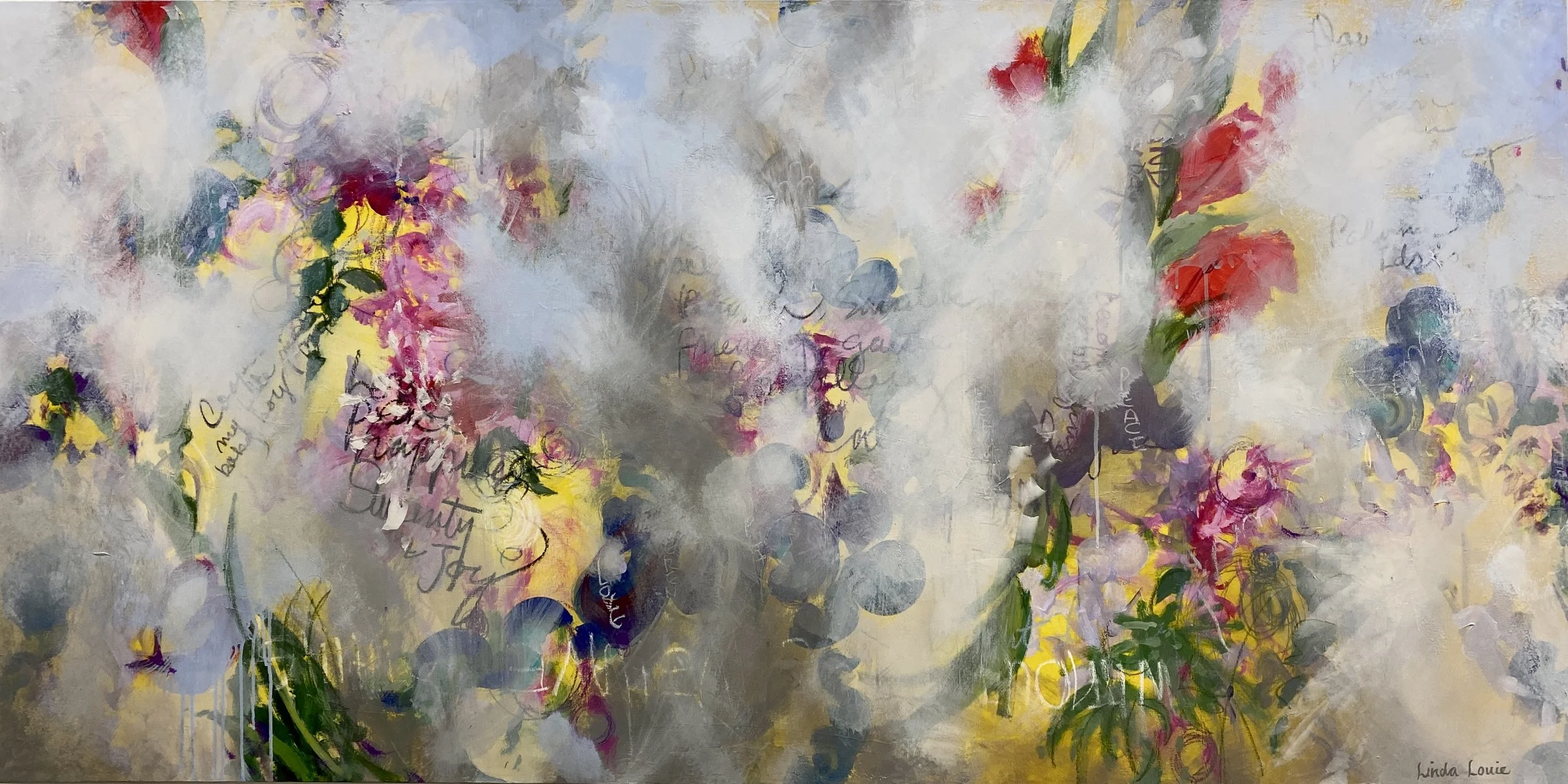 Anisha | 36 x 72 | Mixed Media on Canvas | SOLD